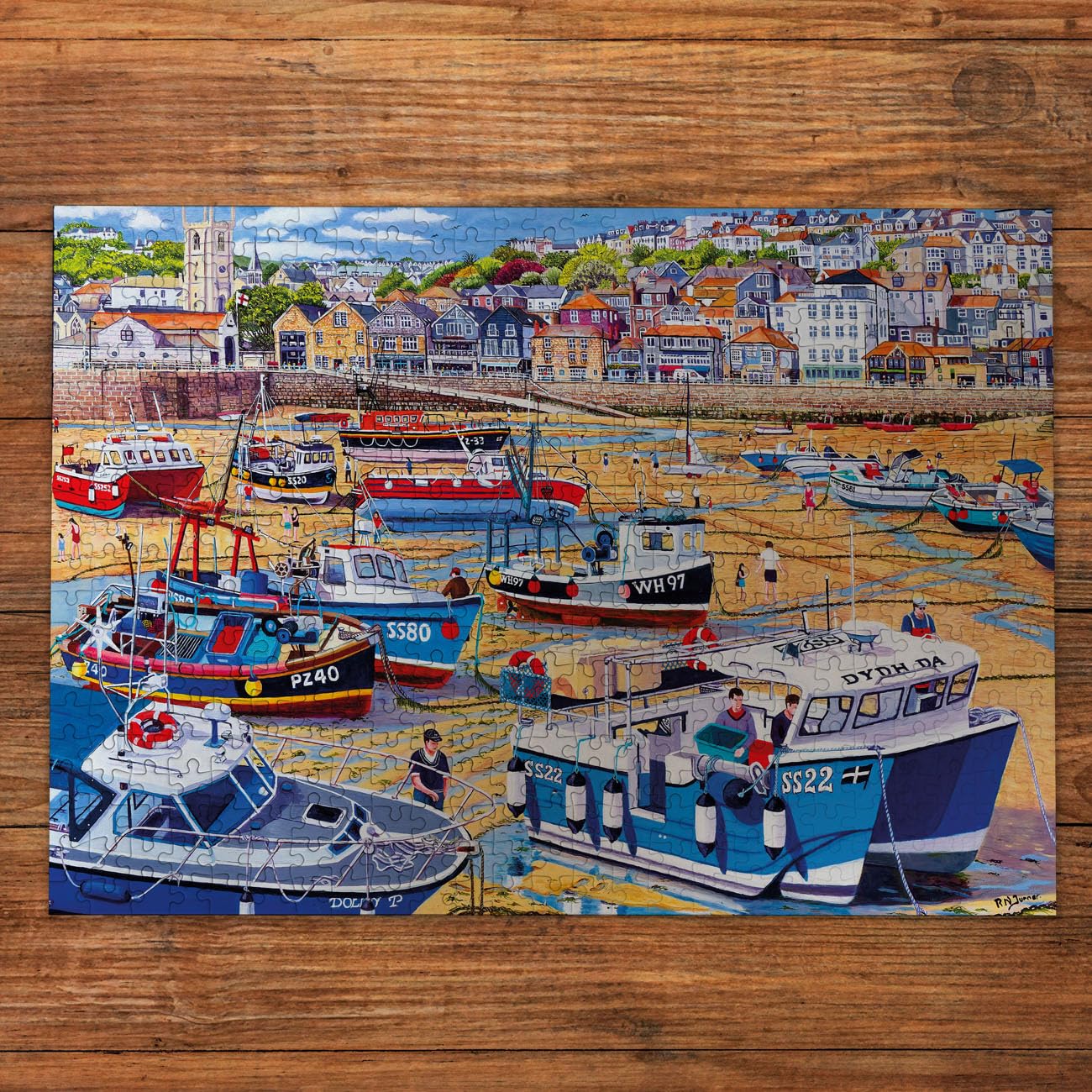 Gibsons Sand at St Ives Jigsaw Puzzle - 250 Extra Large Pieces | Roger Turner Art 2