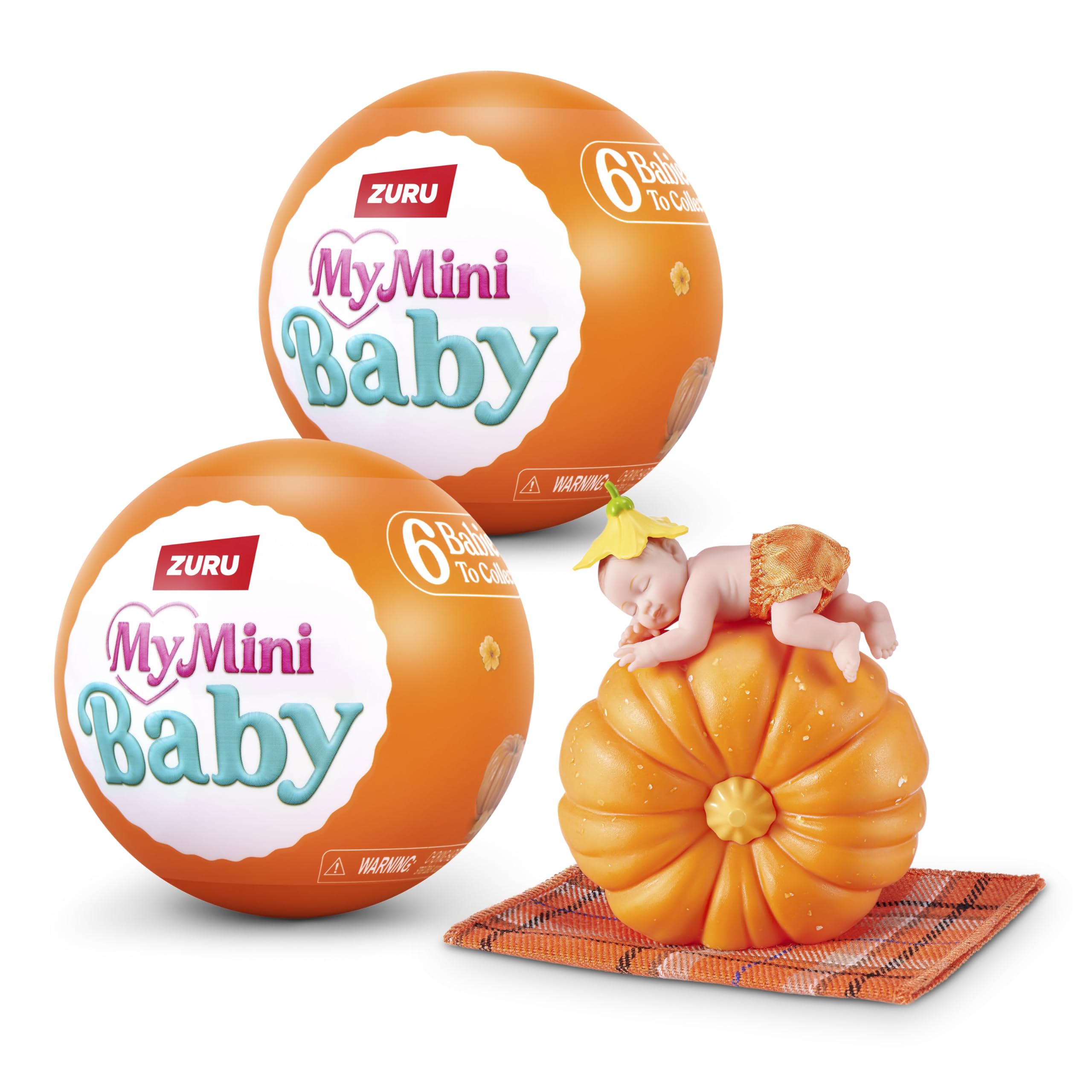 ZURU MY MINI Baby Pumpkin Patch Series 1 Collectible Mystery Miniatures | 2 Pack 1
