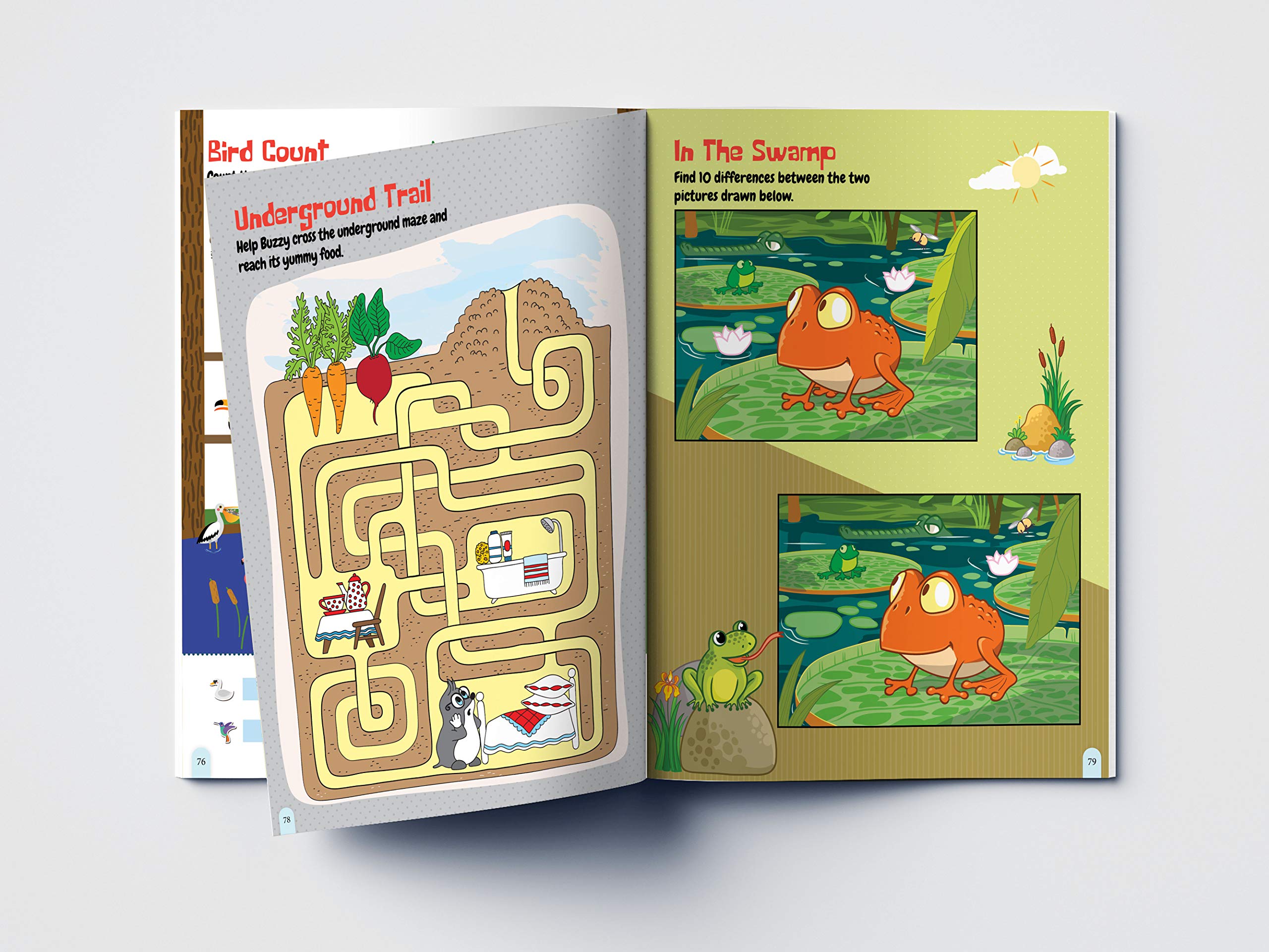 Wonder House 101 Brain Booster Activity Book - Mazes, Coloring & Puzzles for Ages 3-5 4