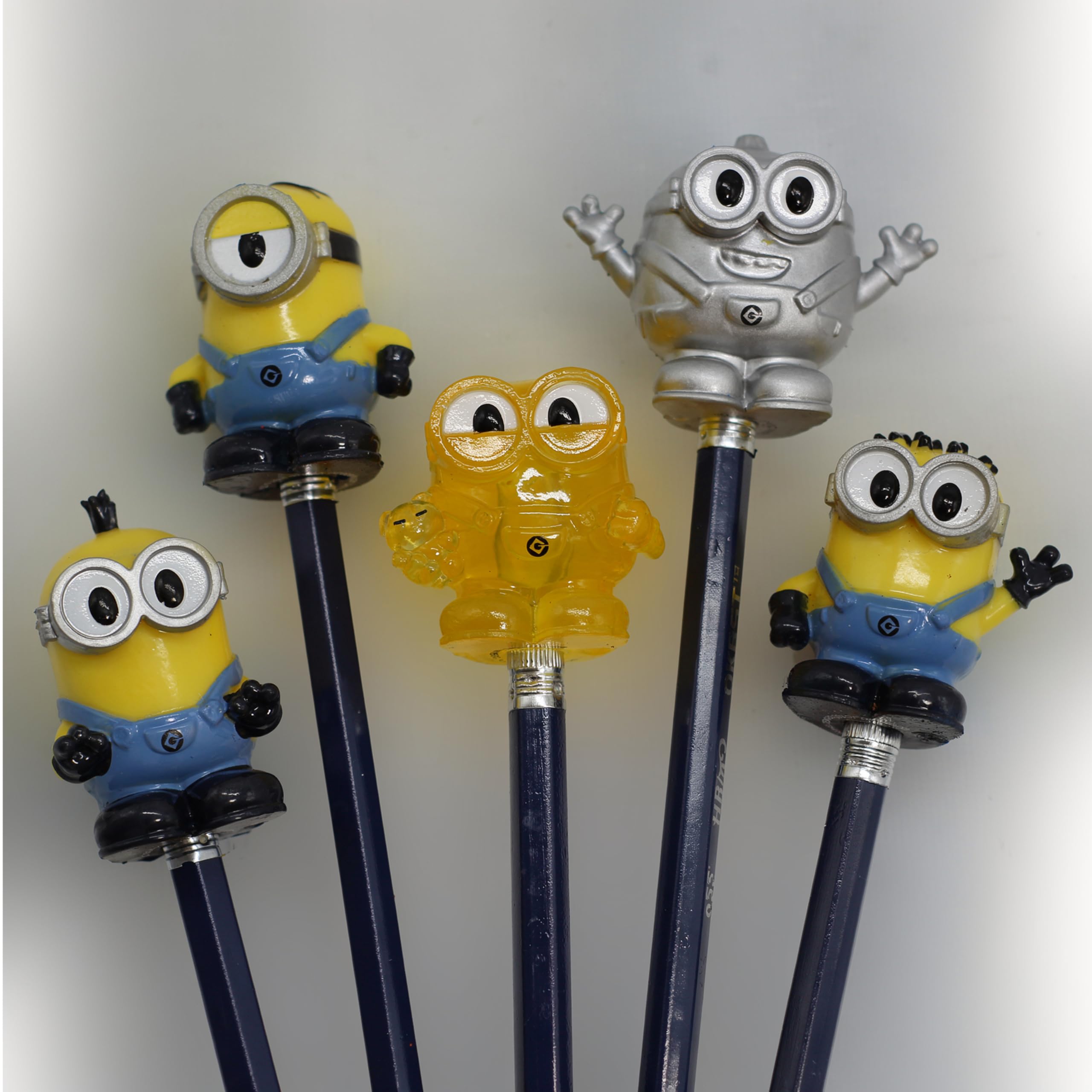 Giochi Preziosi Ooshies Minions Collectible Pencil Toppers 5 Pack - Ages 5+ 3