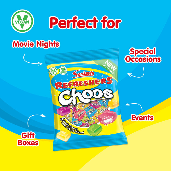 Swizzels Refreshers Choos Sharing Bag, 150g