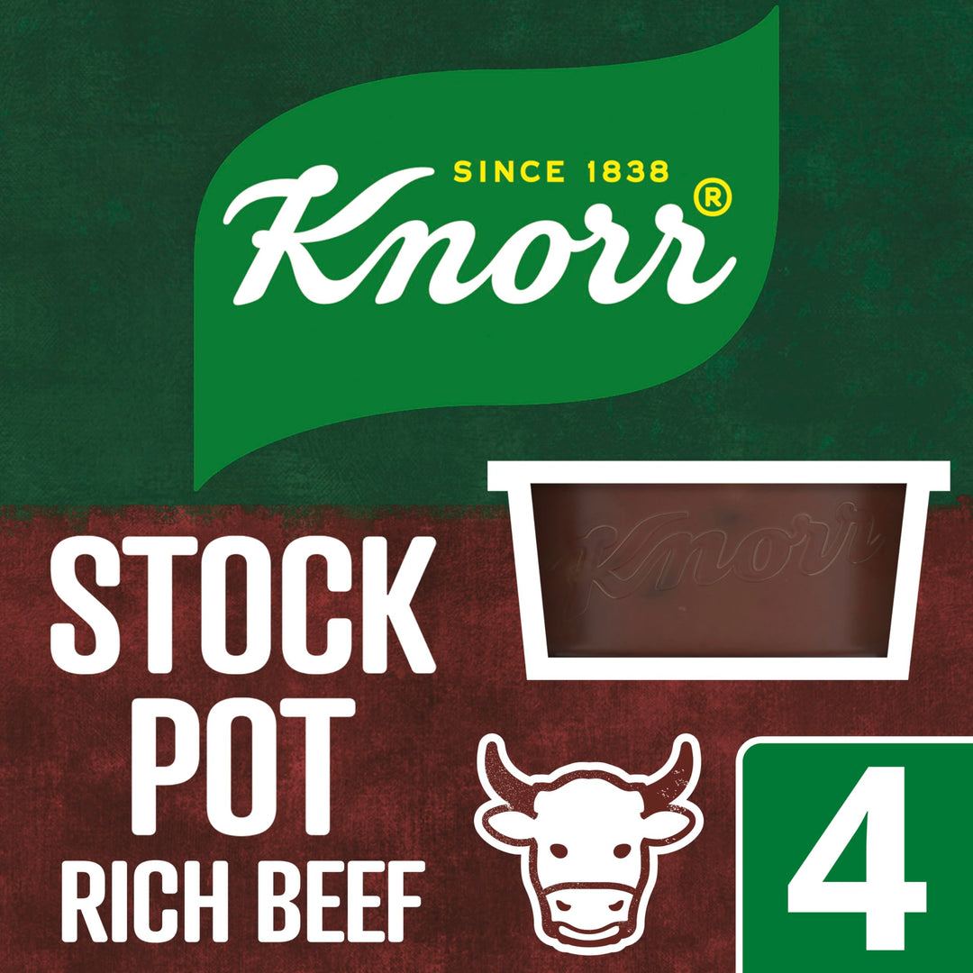 Knorr Rich Beef Stock Pots Gluten-Free - 4 x 28g
