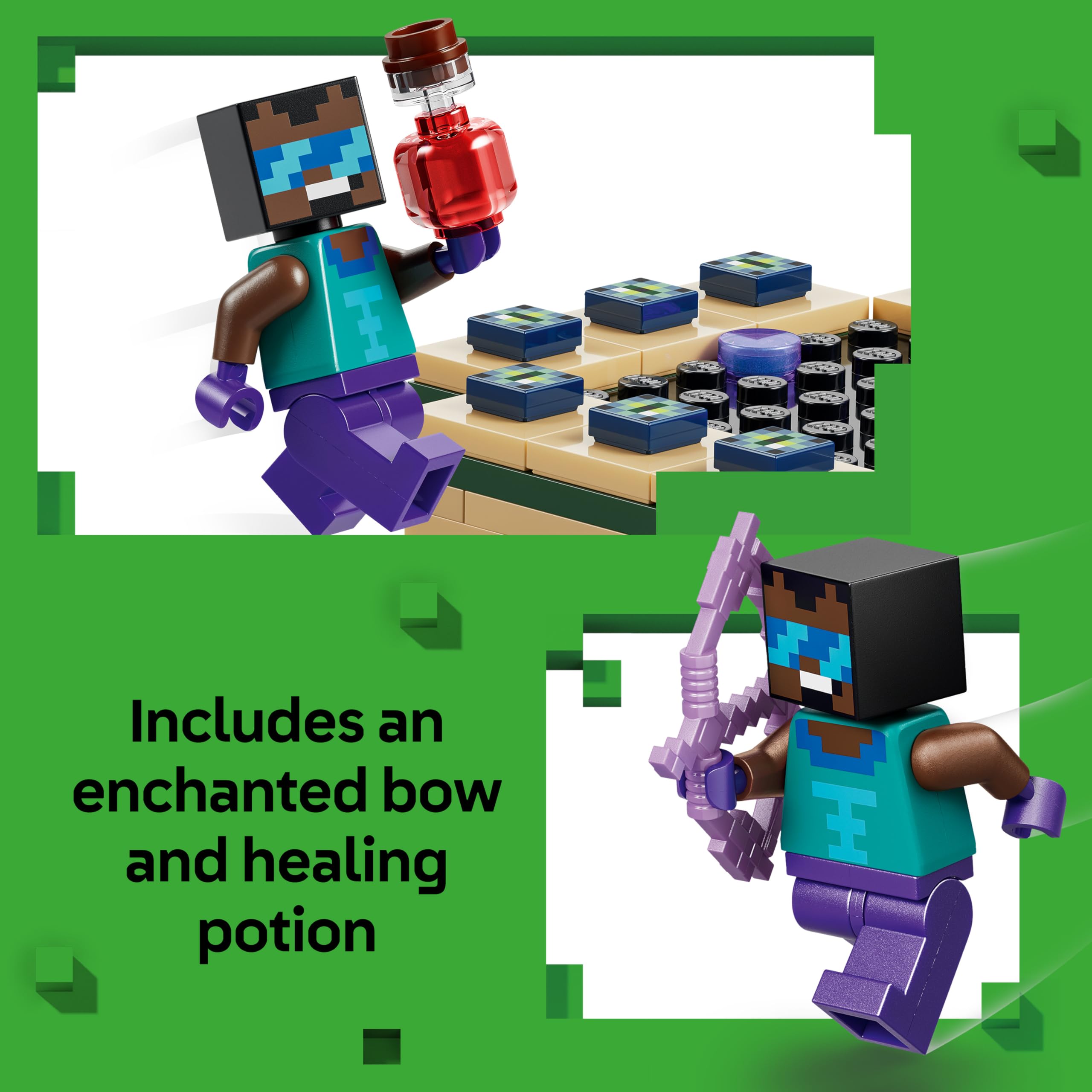 LEGO Minecraft Nether & End Portal Journey Building Set | Ages 7+ | Model 21584 3