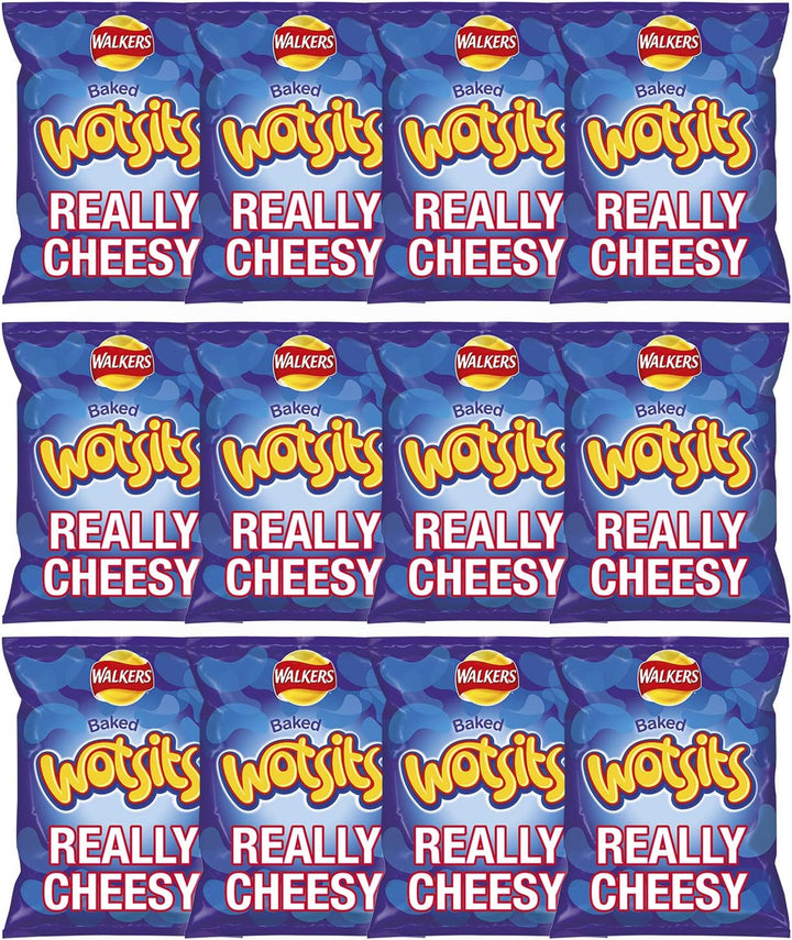 Walkers Wotsits Really Cheesy Corn Puffs Multipack 12x16.5g