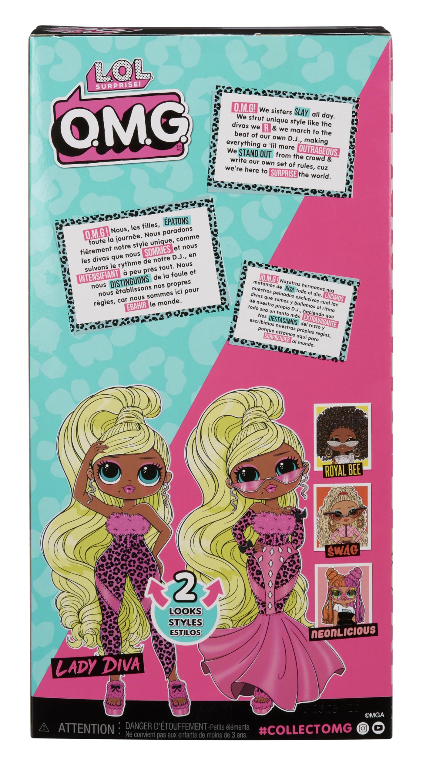 L.O.L. Surprise! OMG Fashion Doll - Lady Diva Re-release | Transforming Fashions | Ages 4+ 4