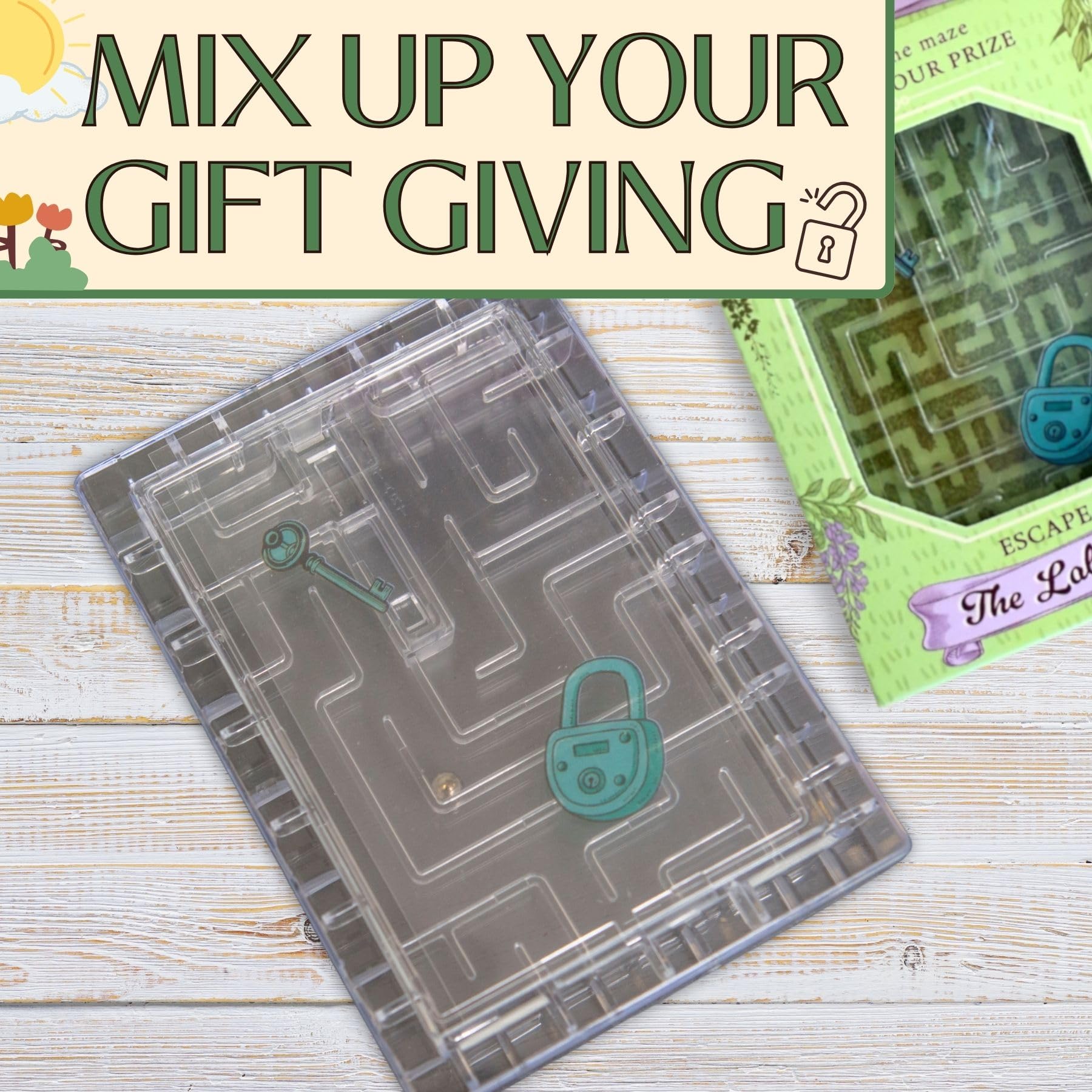 Boxer Gifts Garden Labyrinth Puzzle Box - Money Holder for Cash or Gift Cards 6