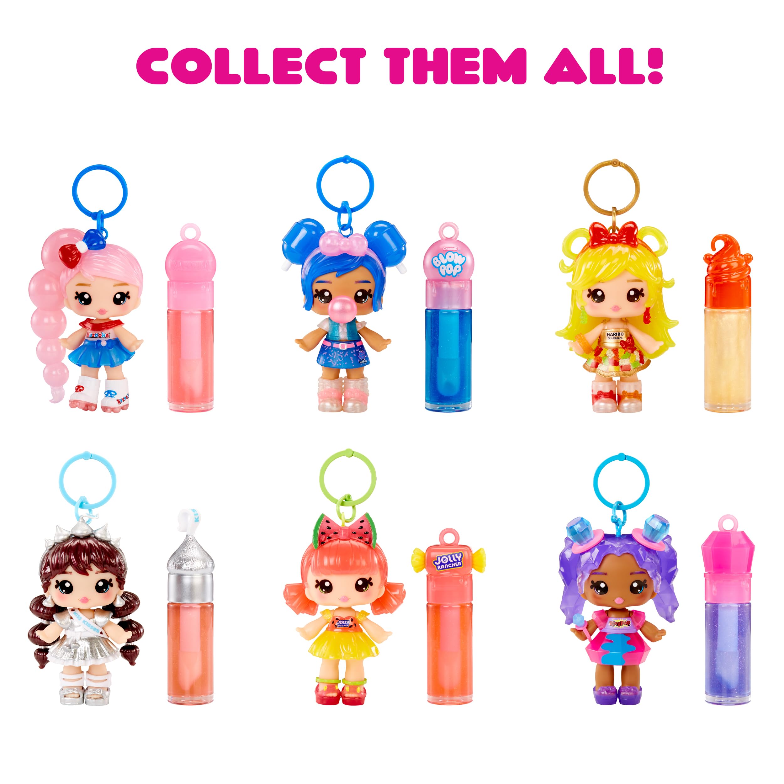 Yummiland x Hershey’s Kisses Coco Kisses Doll - DIY Lip Gloss Kit with Keychain, Articulated Fashion Doll for Ages 4+ 6