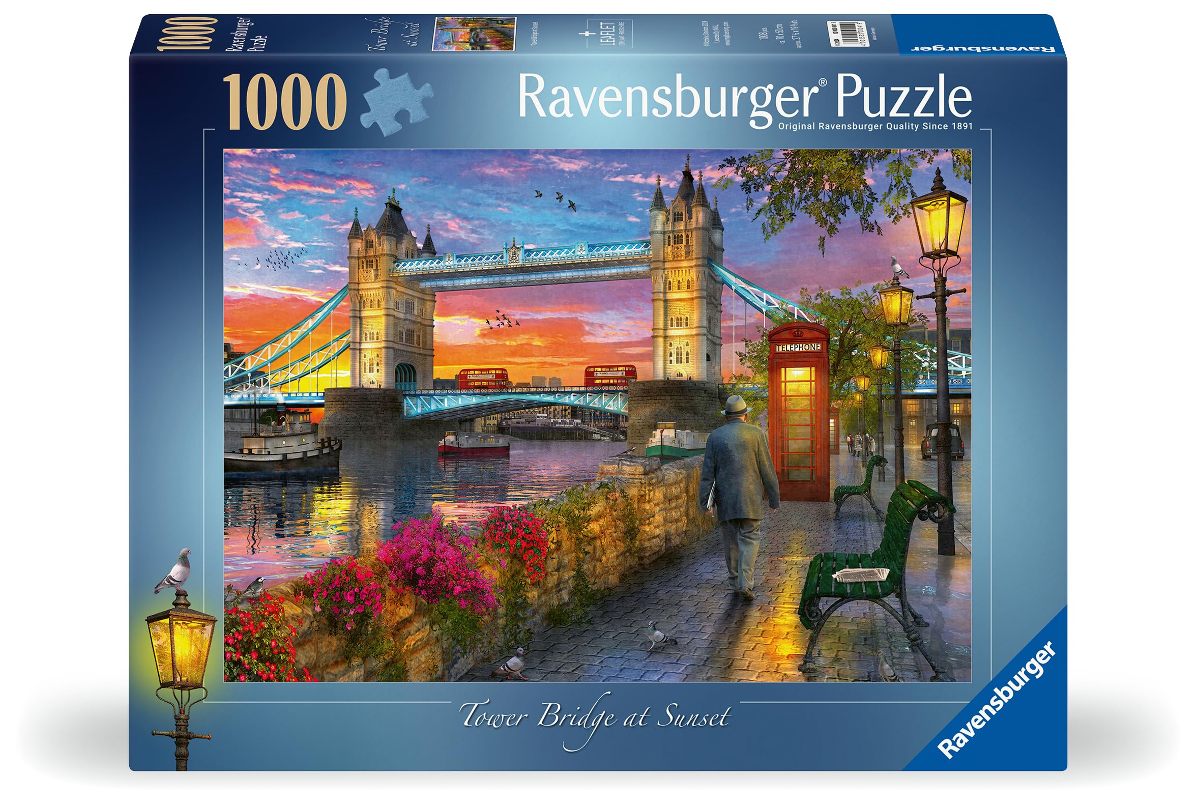 Ravensburger Tower Bridge at Sunset 1000 Piece Jigsaw Puzzle for Adults 7