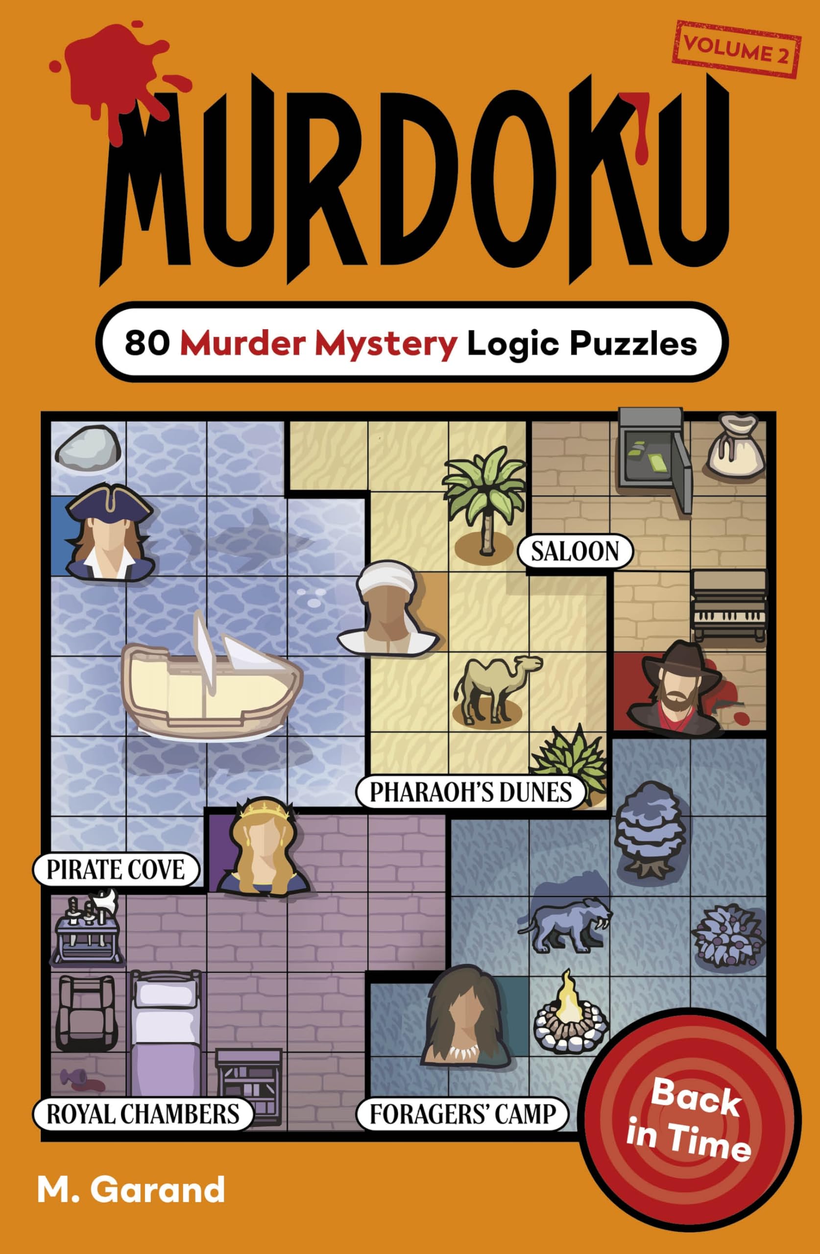 Michael Joseph Murdoku Volume 2: Back In Time - 80 Murder Mystery Logic Puzzles | Paperback 1