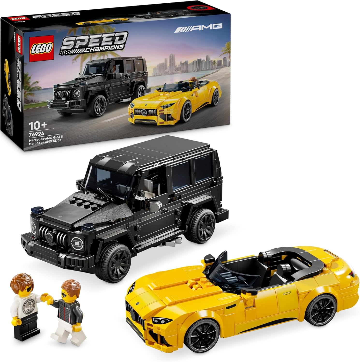 LEGO Speed Champions Mercedes-AMG G 63 & SL 63 76924 - Buildable Car Playset for Ages 10+ 1