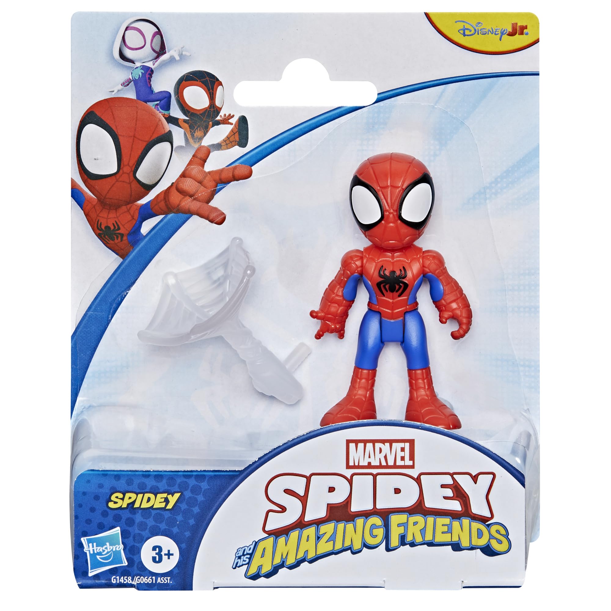 Marvel Spidey and his Amazing Friends Spidey Action Figure - 7.6 cm (3 inch) Poseable Toy with Web Accessory for Ages 3+ 3
