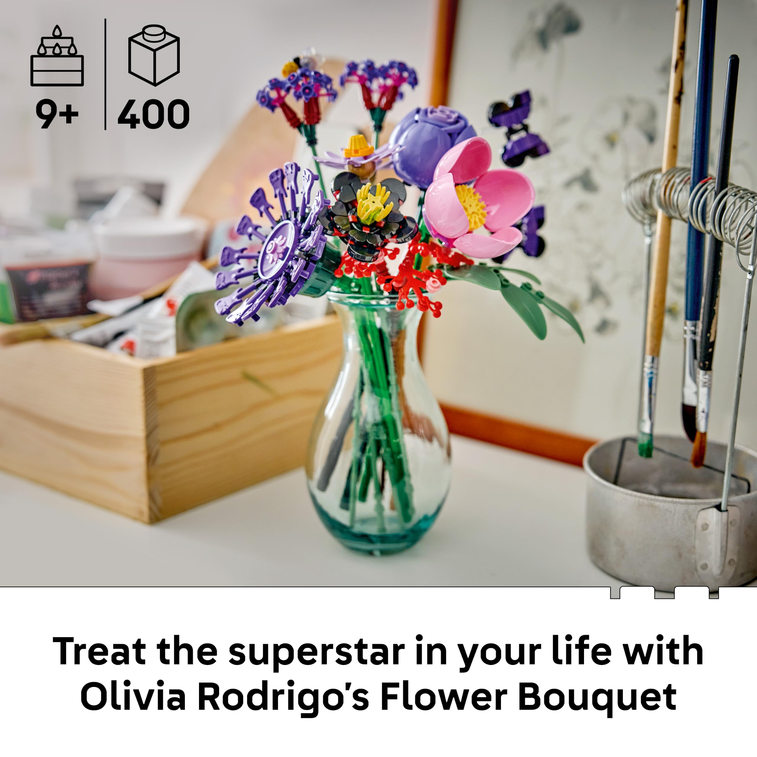 LEGO Botanicals Olivia Rodrigo's Flower Bouquet Building Set | 11 Flowers | Ages 9+ 2