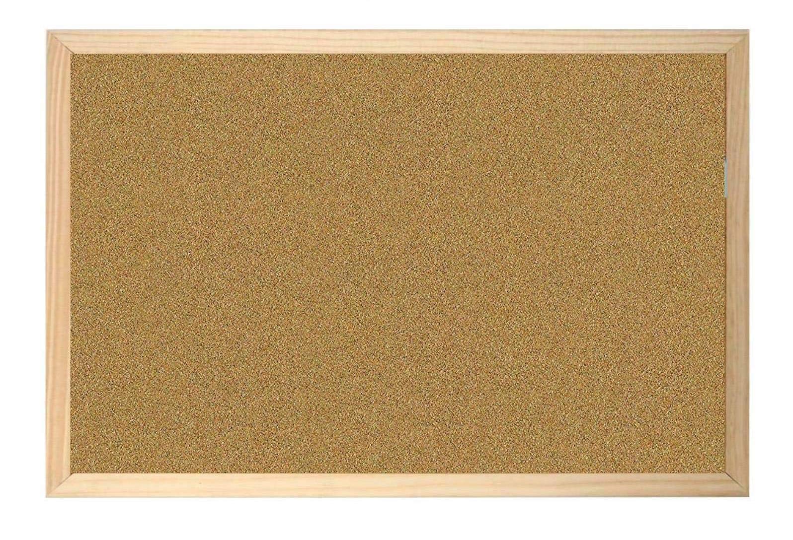 REQUISITE NEEDS Cork Bulletin Board - 60 x 40 cm | 15mm Thick | Wall Mount