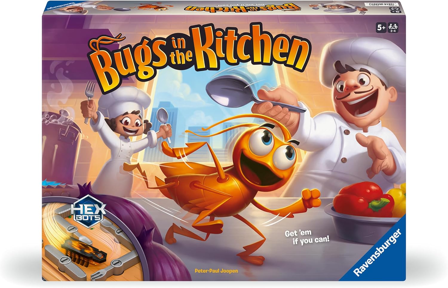 Ravensburger Bugs in The Kitchen Board Game with HEXBUG Nano 2