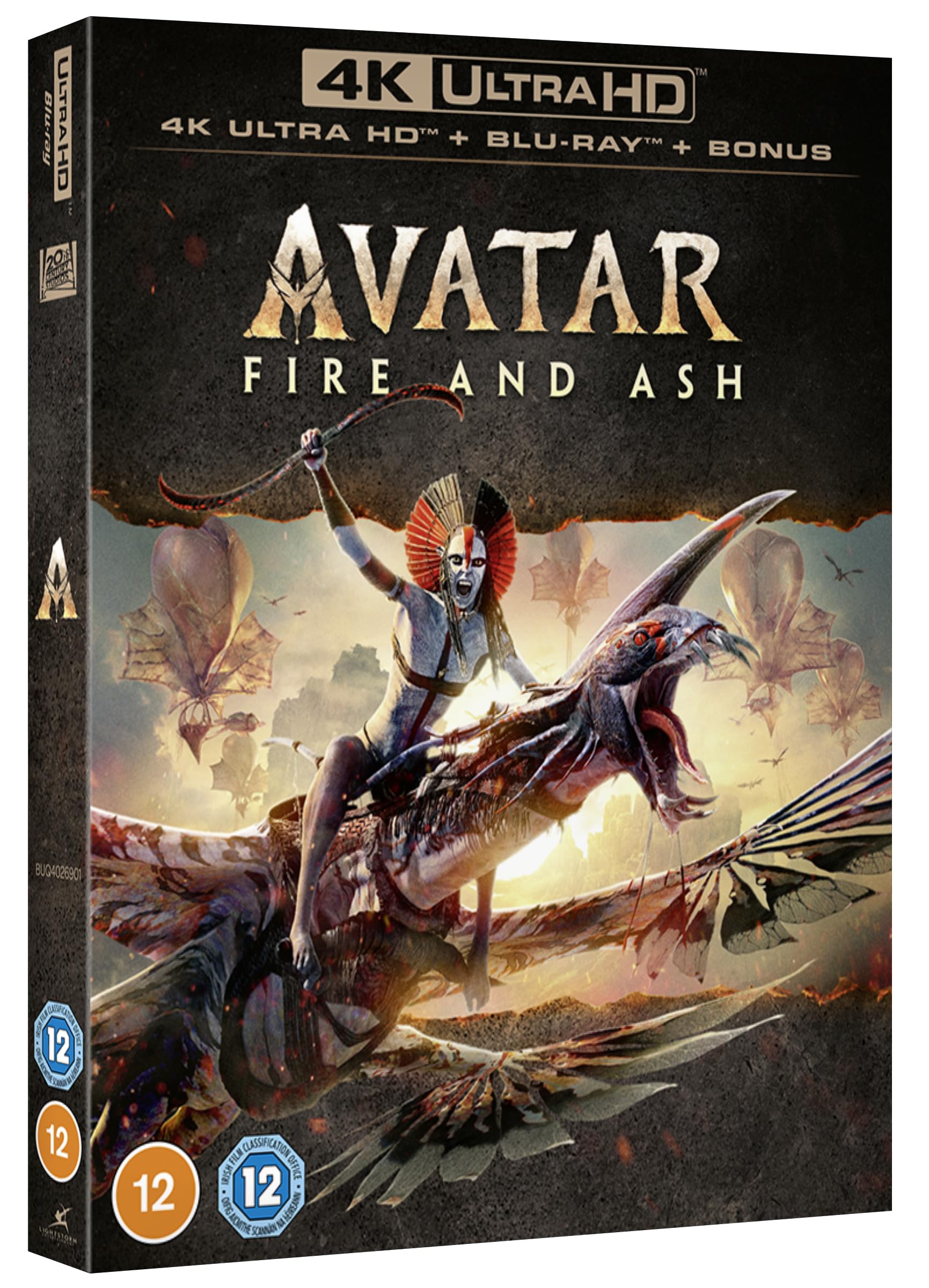 Avatar: Fire and Ash 4K Ultra HD + Blu-ray + Blu-ray Bonus disc [Region Fre 2