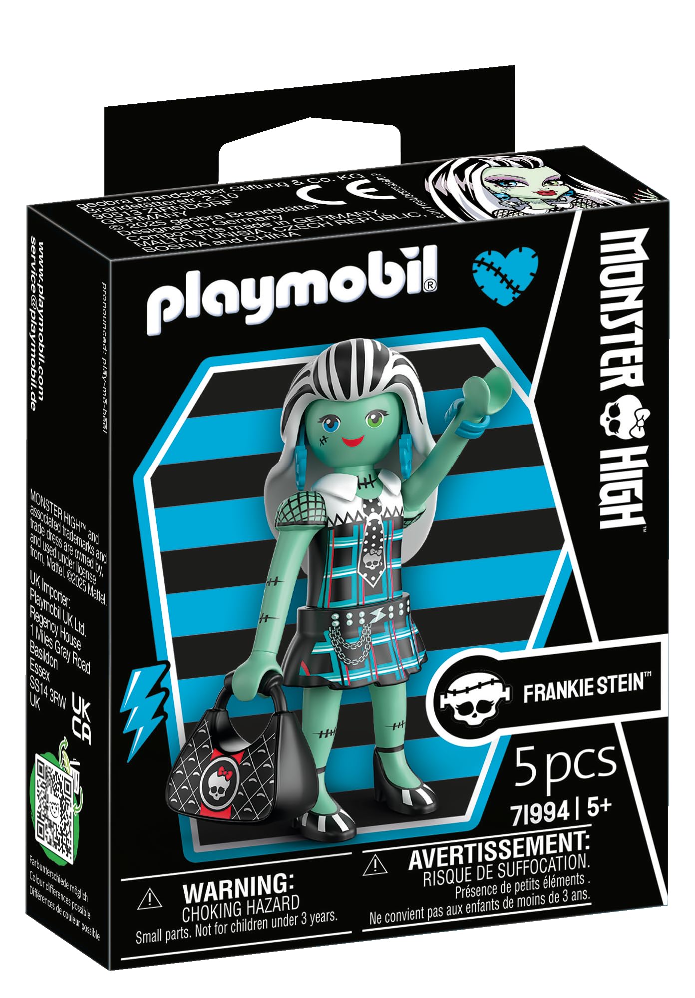 Playmobil Monster High Frankie Stein Playset - Modular Figure | Ages 4-10 | 5 Pieces 1