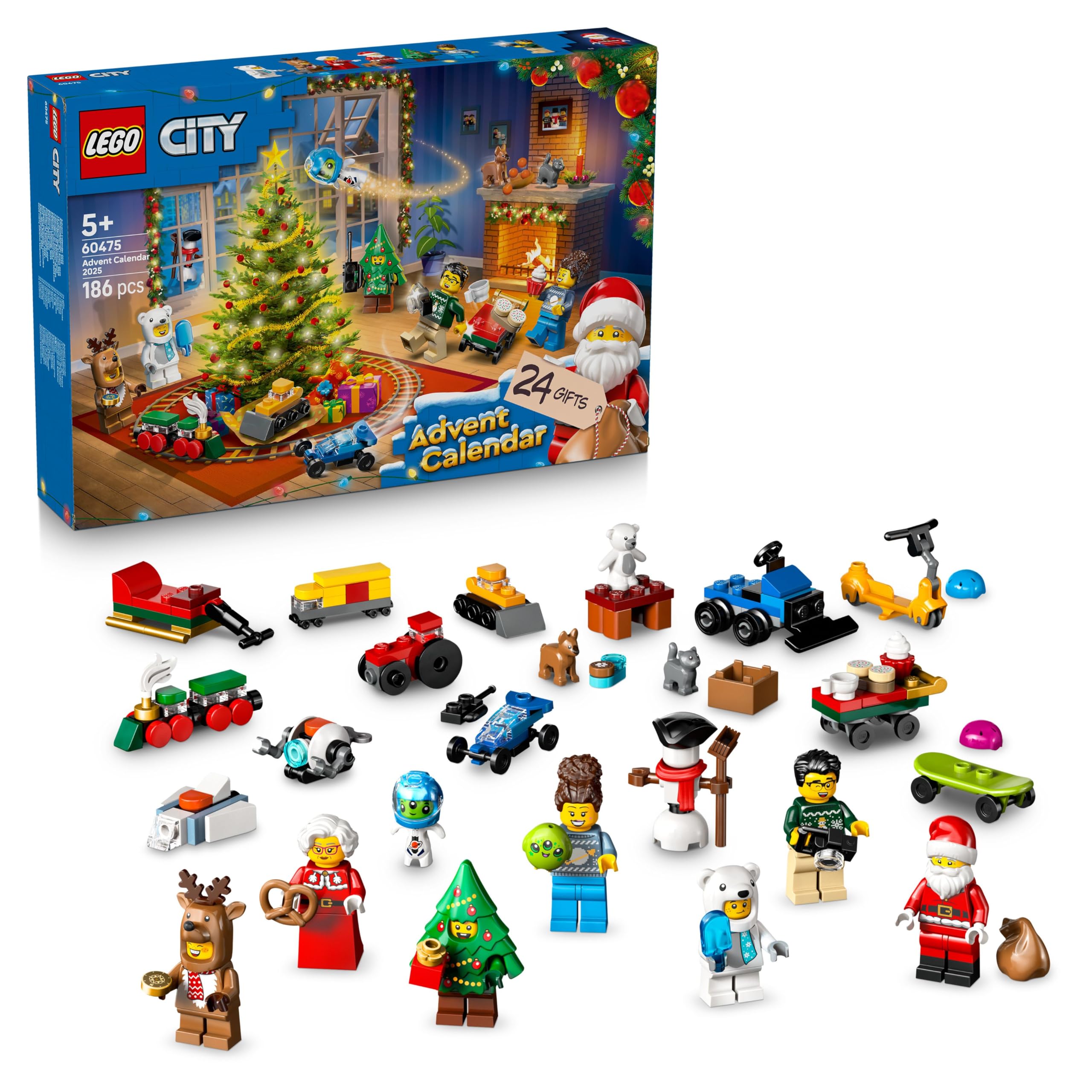LEGO City Advent Calendar 2025 - 24-Day Holiday Building Playset for Ages 5+ 1