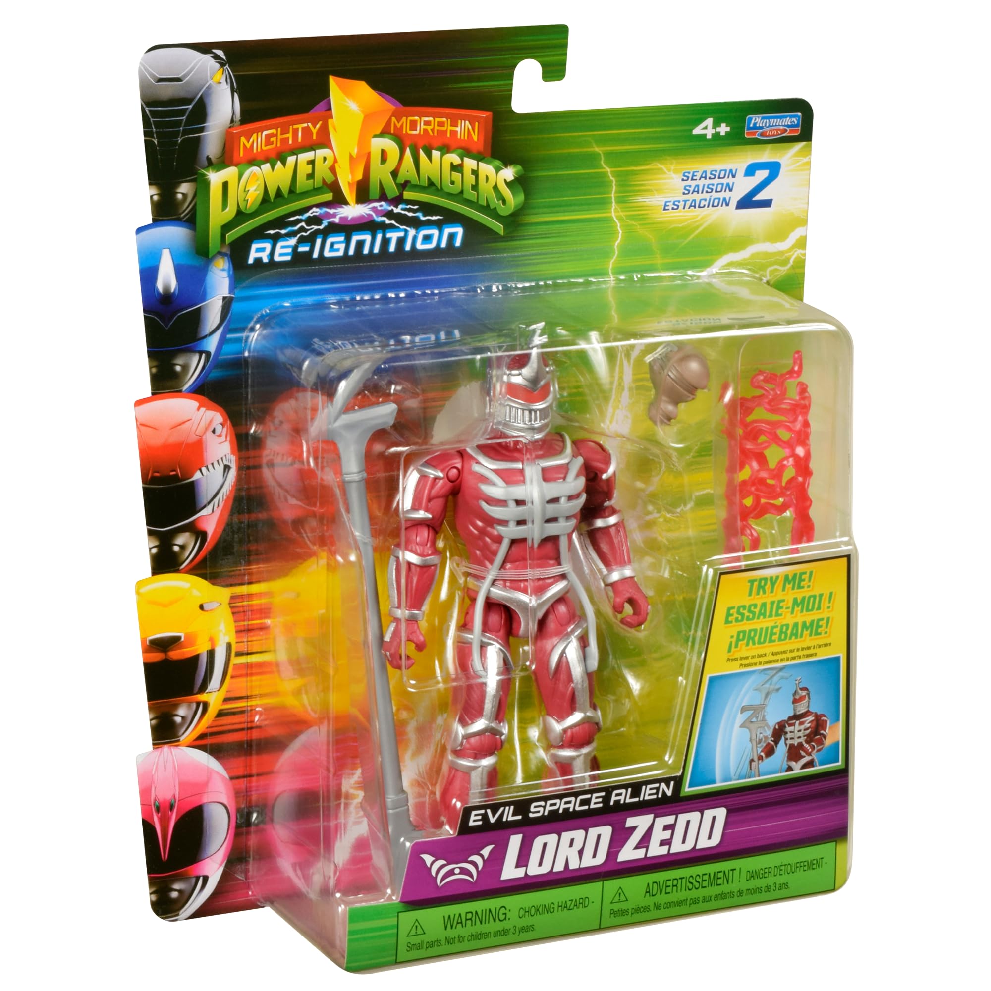 Power Rangers Lord Zedd Action Figure - Mighty Morphin Villain Toy | Ages 4+ | Plastic 4