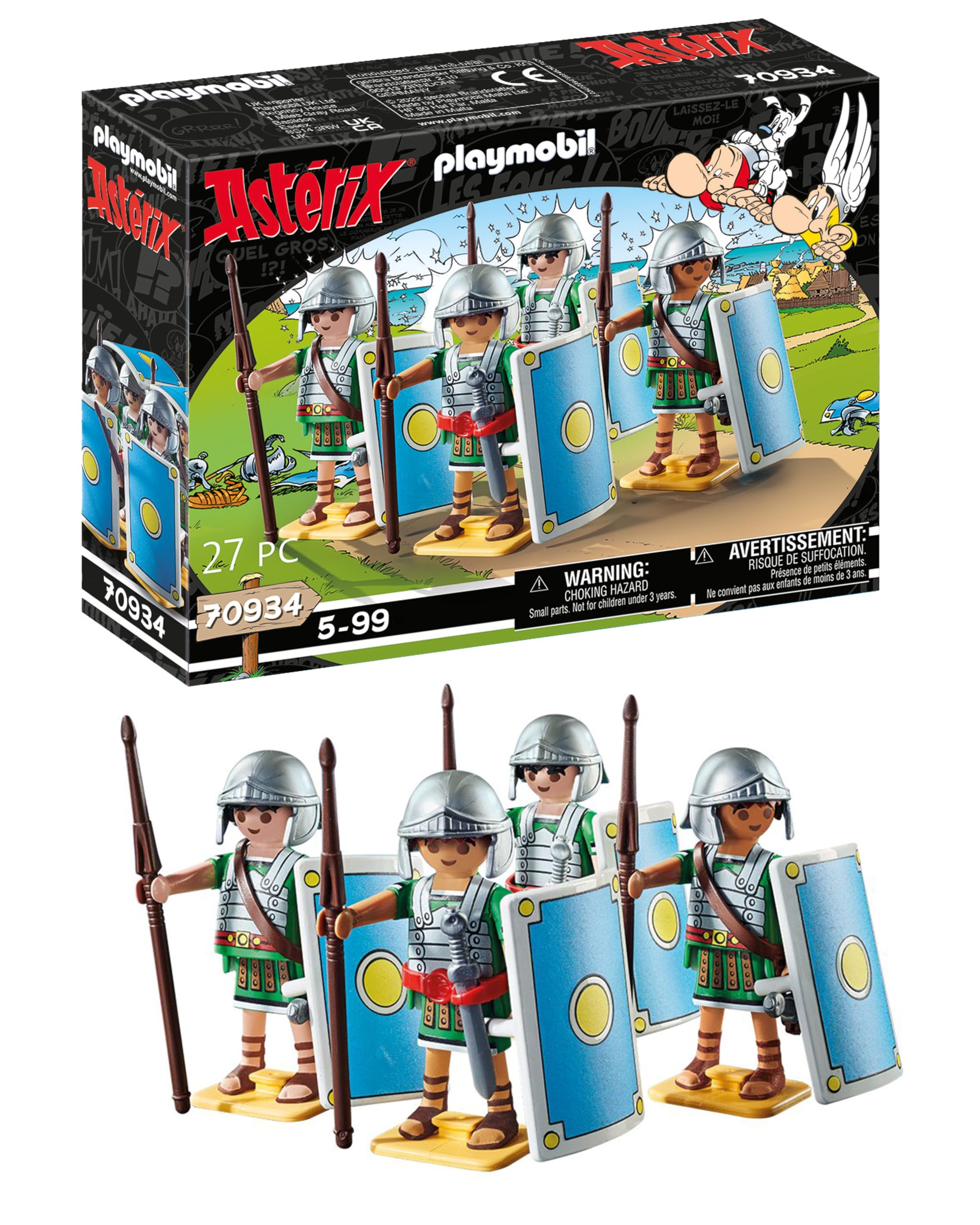 PLAYMOBIL Asterix: Roman Troop 70934 - 27-Piece Playset with Roman Soldiers and Accessories 1