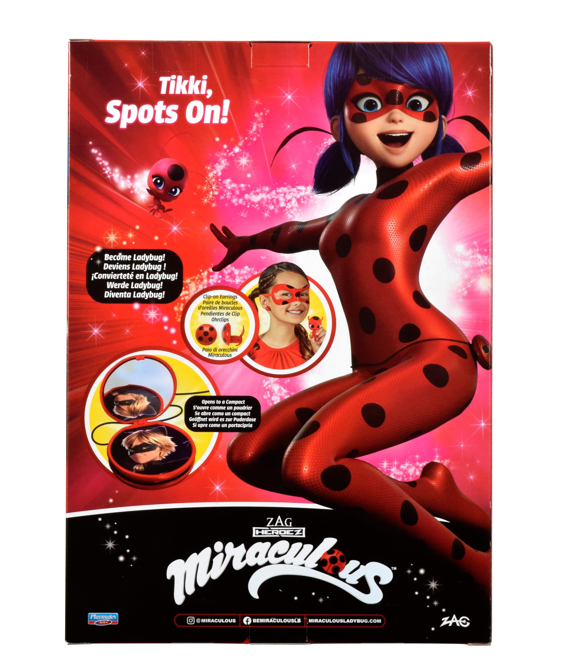 BANDAI Miraculous Ladybug Superhero Fancy Dress Costume for Girls | Ages 4+ | Includes Mask, Yoyo, Tikki 7