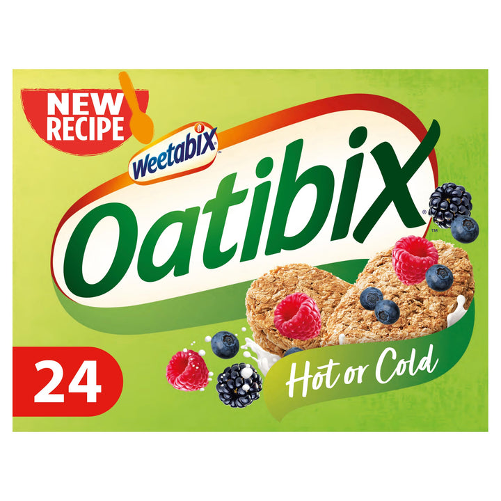 Weetabix Oatibix Cereal 24 Biscuits - Wholegrain Oats, High Fibre, Low Sugar Breakfast Option