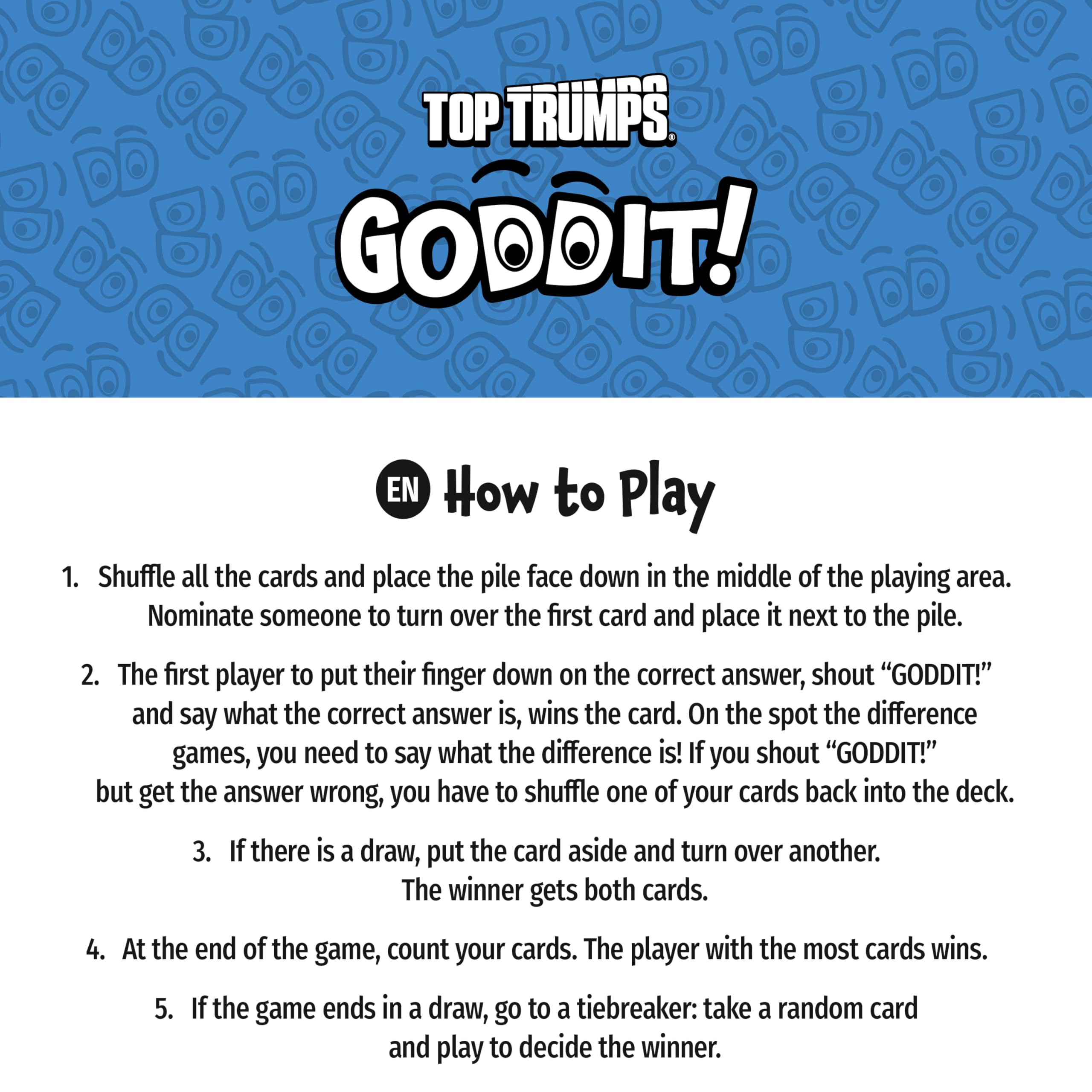 Top Trumps Goddit! Card Game - 5-in-1 Puzzle Challenge for Kids & Adults 7