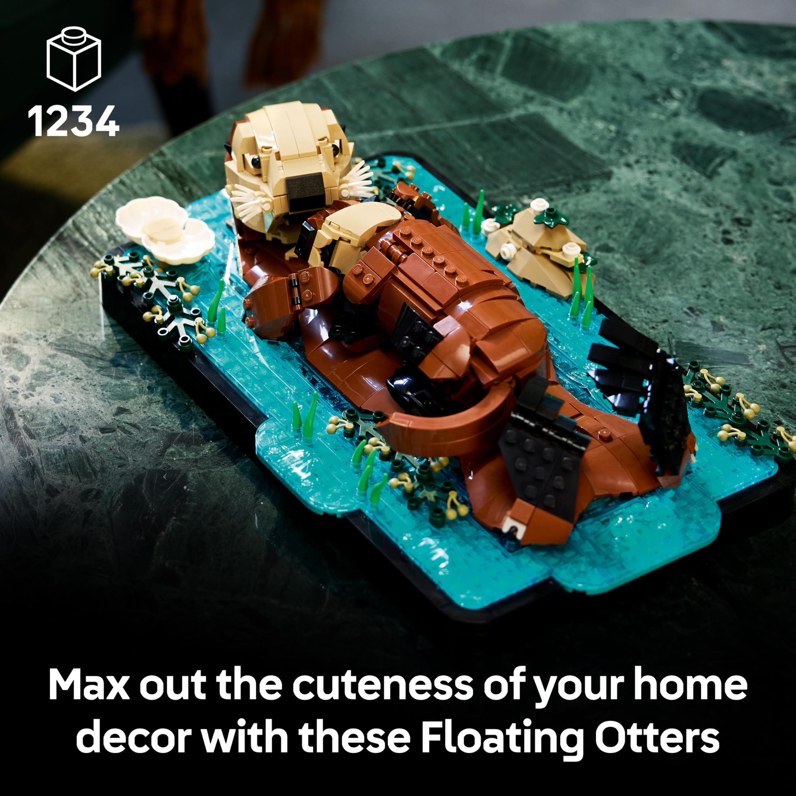 LEGO Ideas Floating Sea Otters 21366 Building Set for Adults | 18+ | Mindful Craft Kit 2