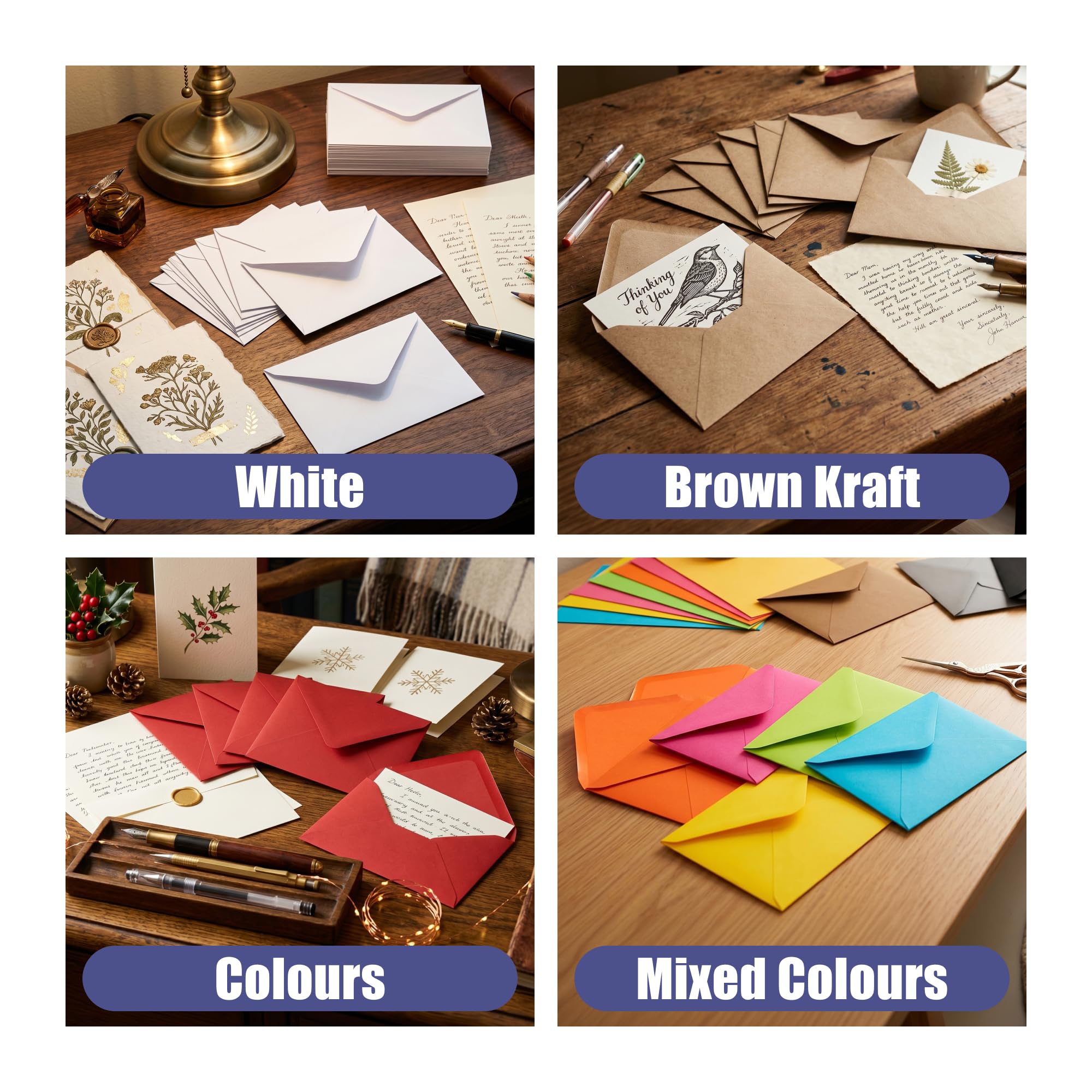 Craft UK Limited - 200 C6 Envelopes | Brights & Pastels Colour Assortment | FSC-Certified Paper 8