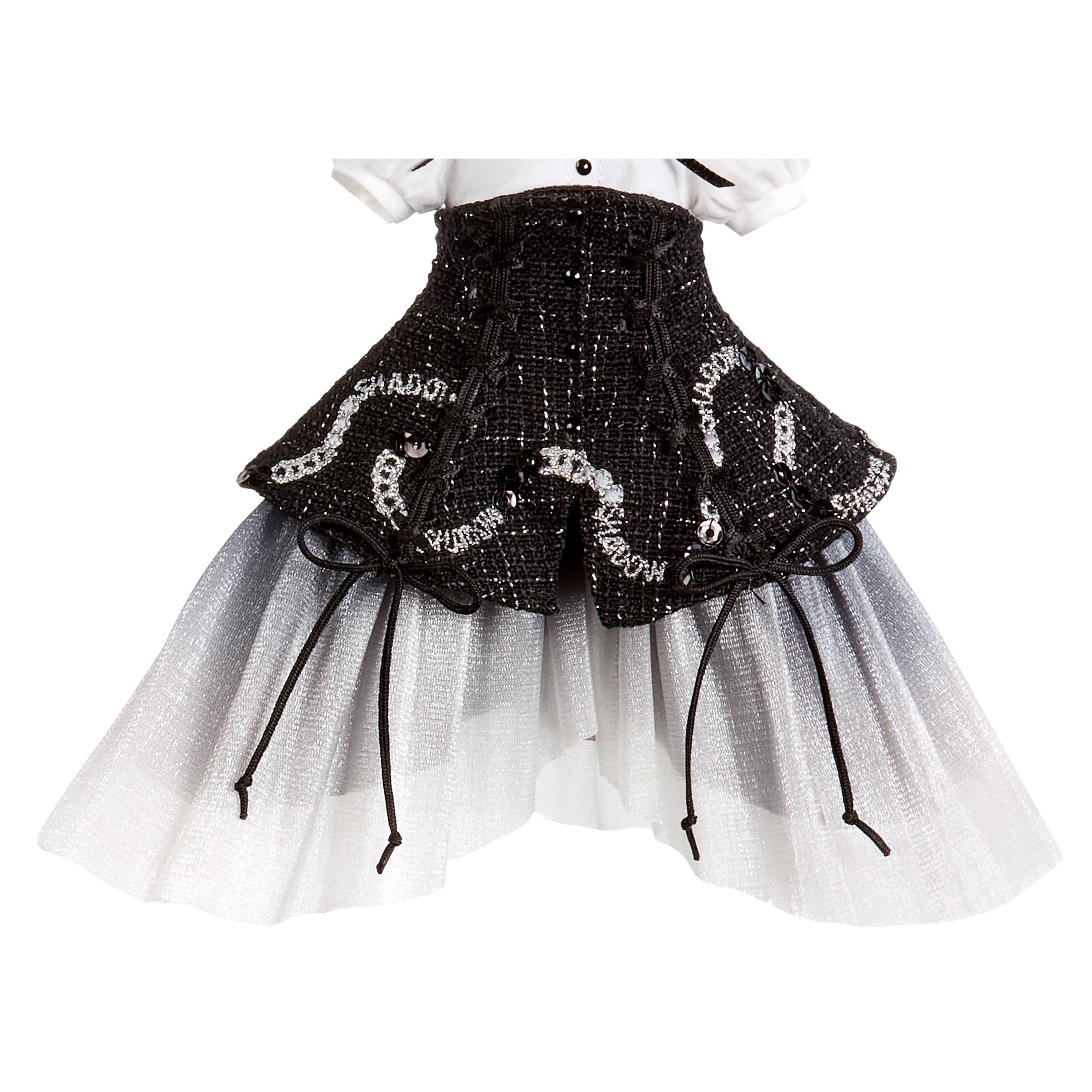 Rainbow High Shanelle Onyx Shadow High Fashion Doll - 28 cm, Black Hair, Articulated with Luxe Couture Outfit 12