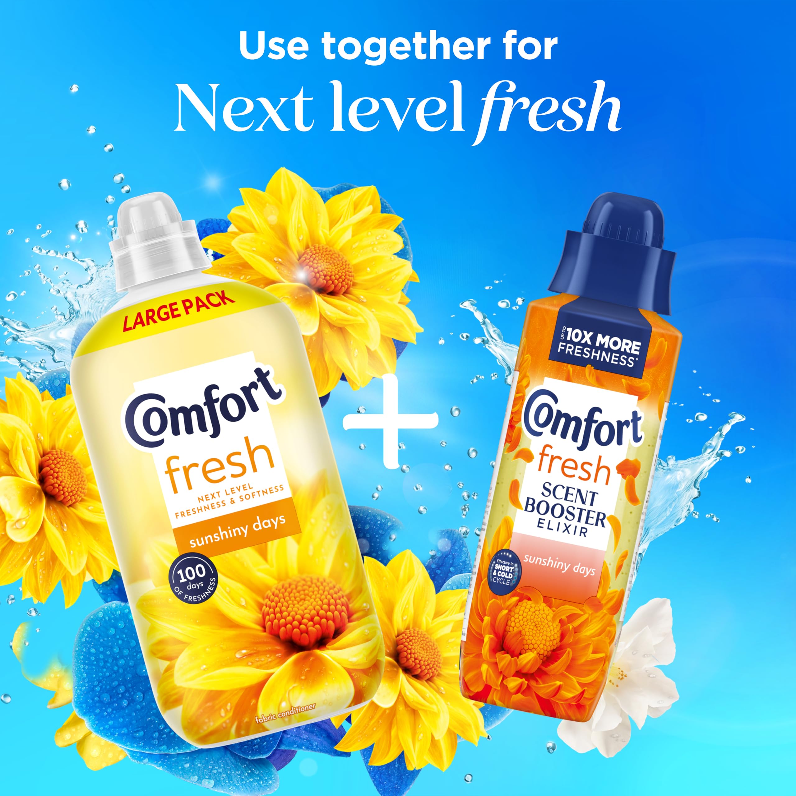 Comfort Fresh Sunshiny Days Liquid Fabric Softener - 1.56L | 100 Days Freshness 5