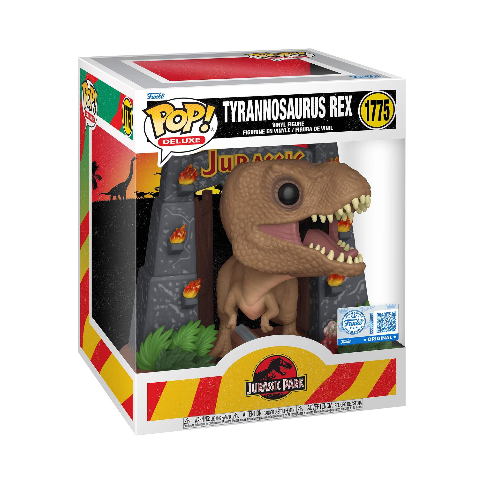 Funko Pop! Deluxe: Jurassic Park - T-Rex w/Gates Vinyl Figure 1