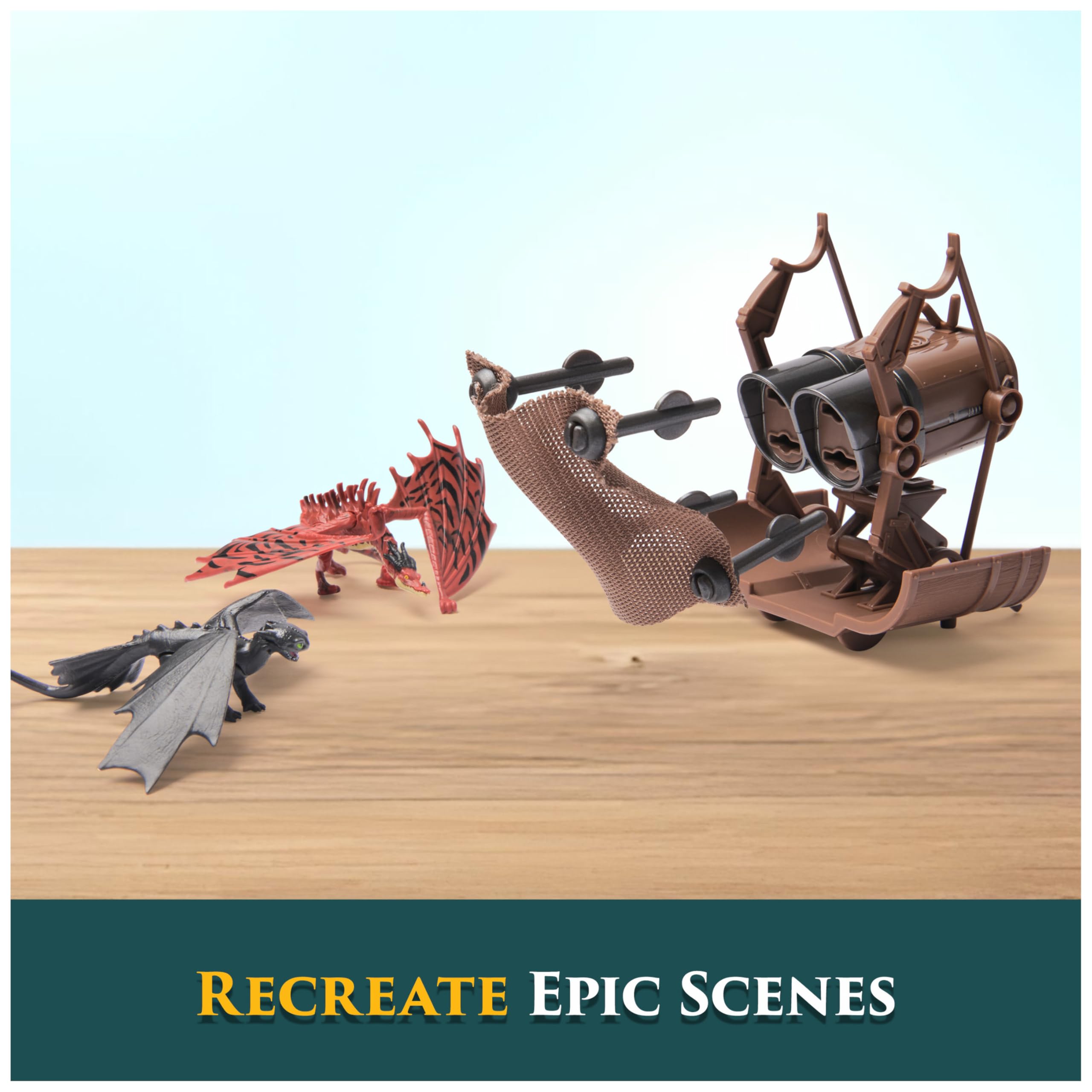 Dreamworks Dragons Dragon Catcher Set with 5 Dragons, Mangler, and Net | Ages 4+ 7