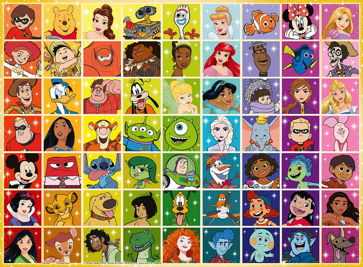 Ravensburger Disney Pixar Colour Palette Jigsaw Puzzle - 100 XXL Pieces for Ages 6+ 2