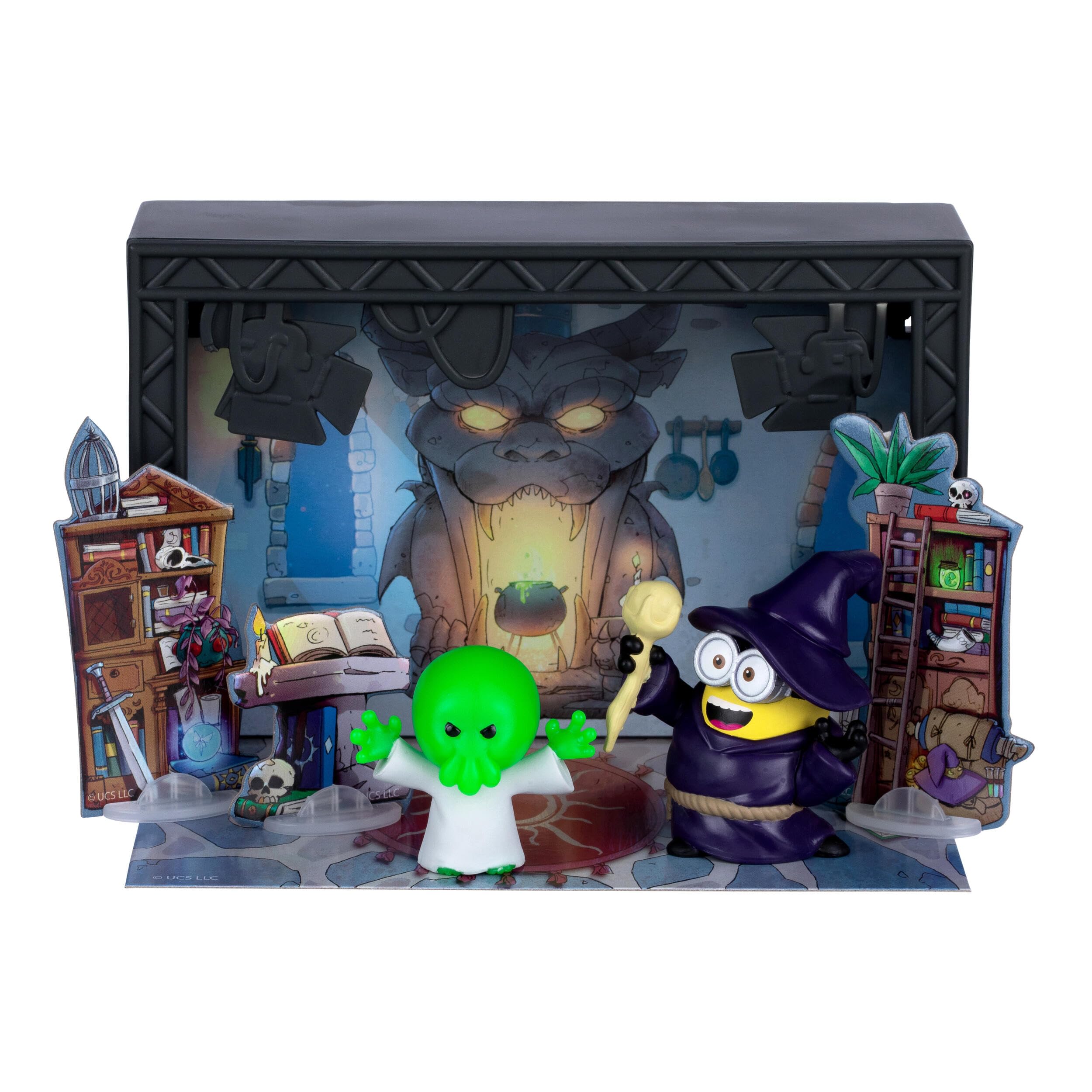 MINIONS Illumination's Monsters Wizard's Lair Sound Stage Action Figure Set | Ages 4+ 1