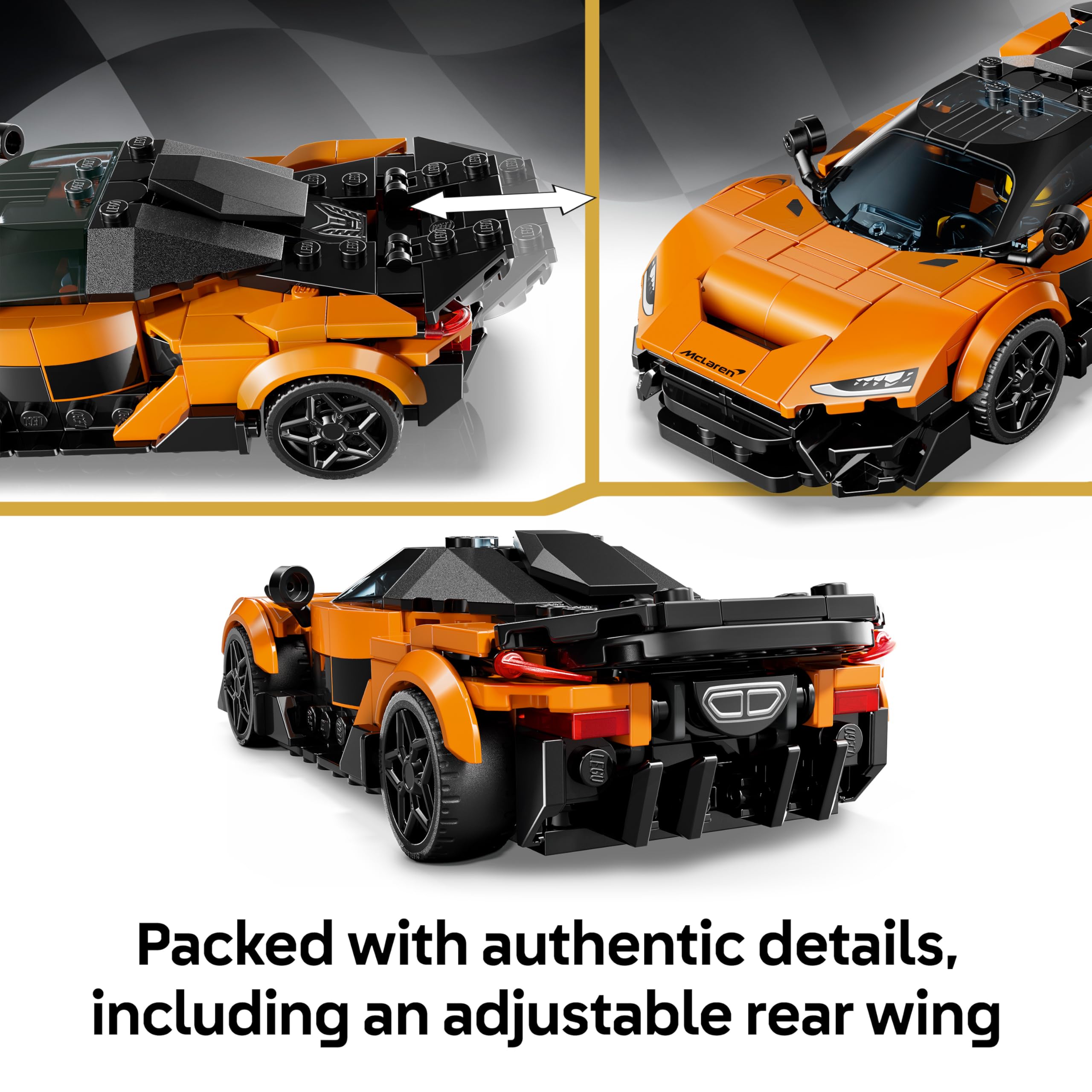 LEGO Speed Champions McLaren W1 Supercar Toy Model Kit 77257 for Ages 9+ 3