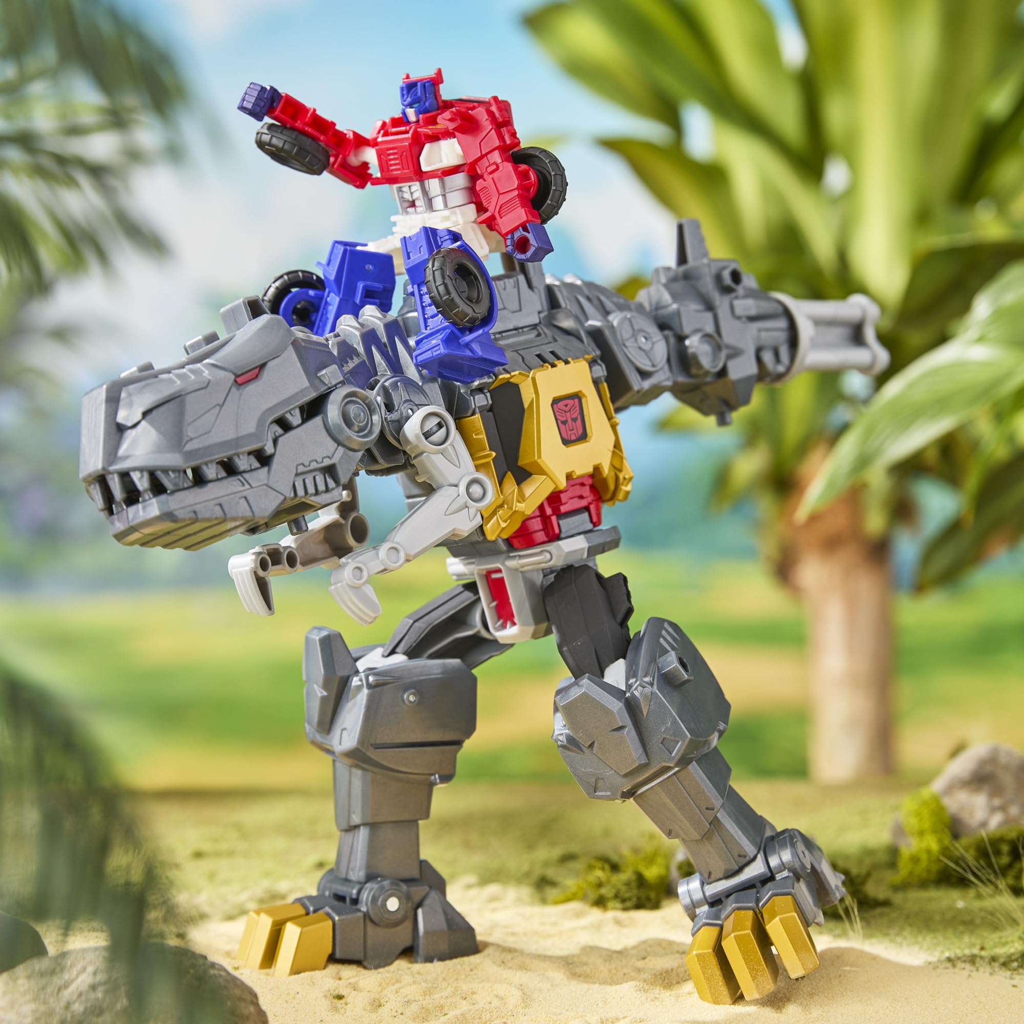 Transformers Grimlock CYBERWORLD Action Figure - 22.5 cm Robot/Dinosaur | 4-Step Conversion | Ages 6+ 9