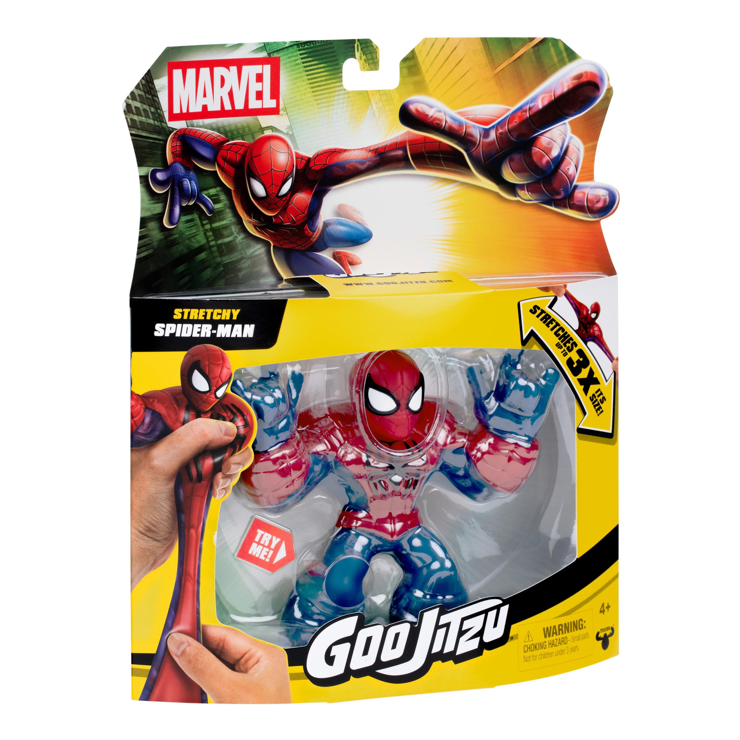 Heroes of Goo Jit Zu MARVEL Avengers Spider-Man Stretchy Action Figure - Multicolor, 4+ Years 4