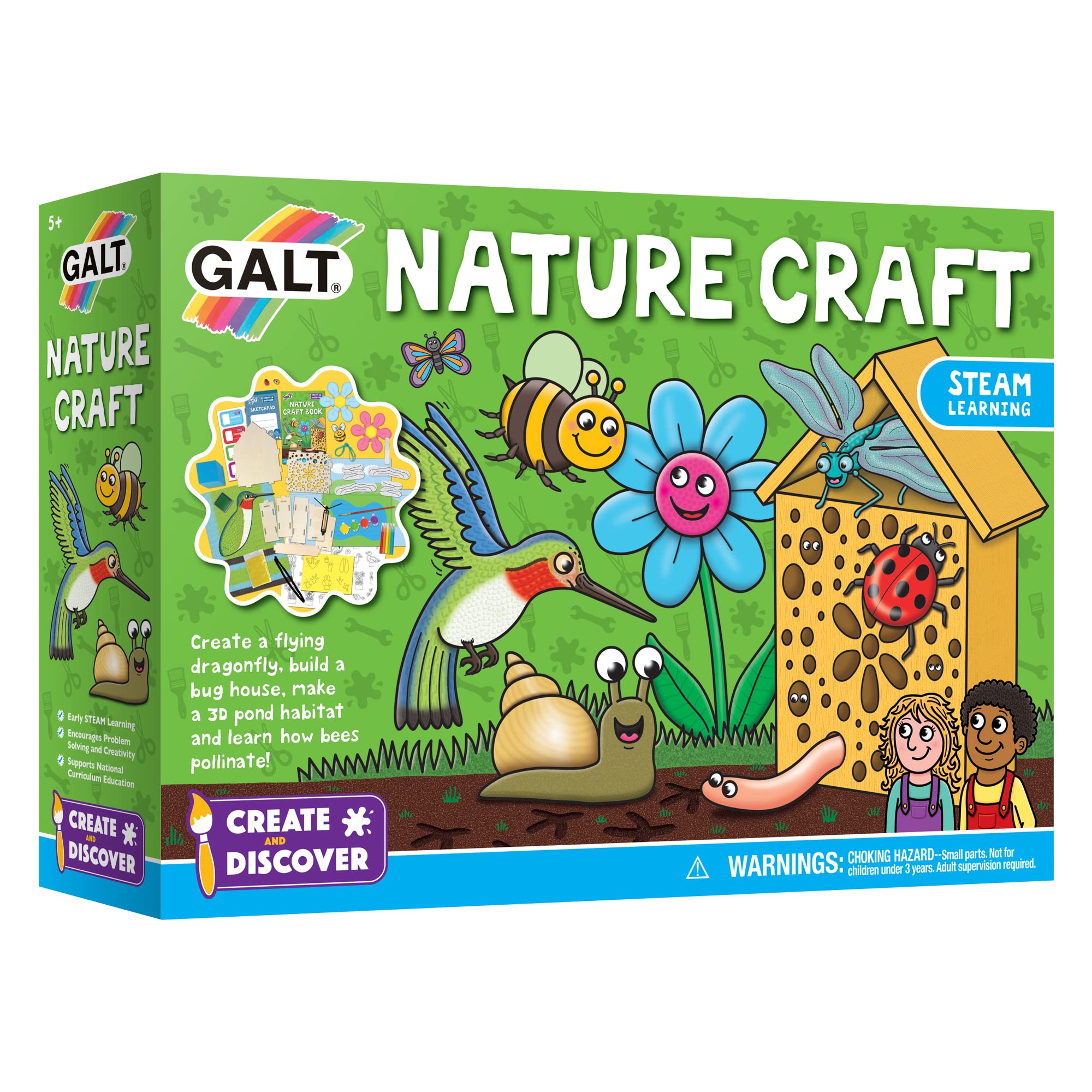Galt Nature Craft Kit - 6 Nature Activities for Kids, Ages 5+ 1