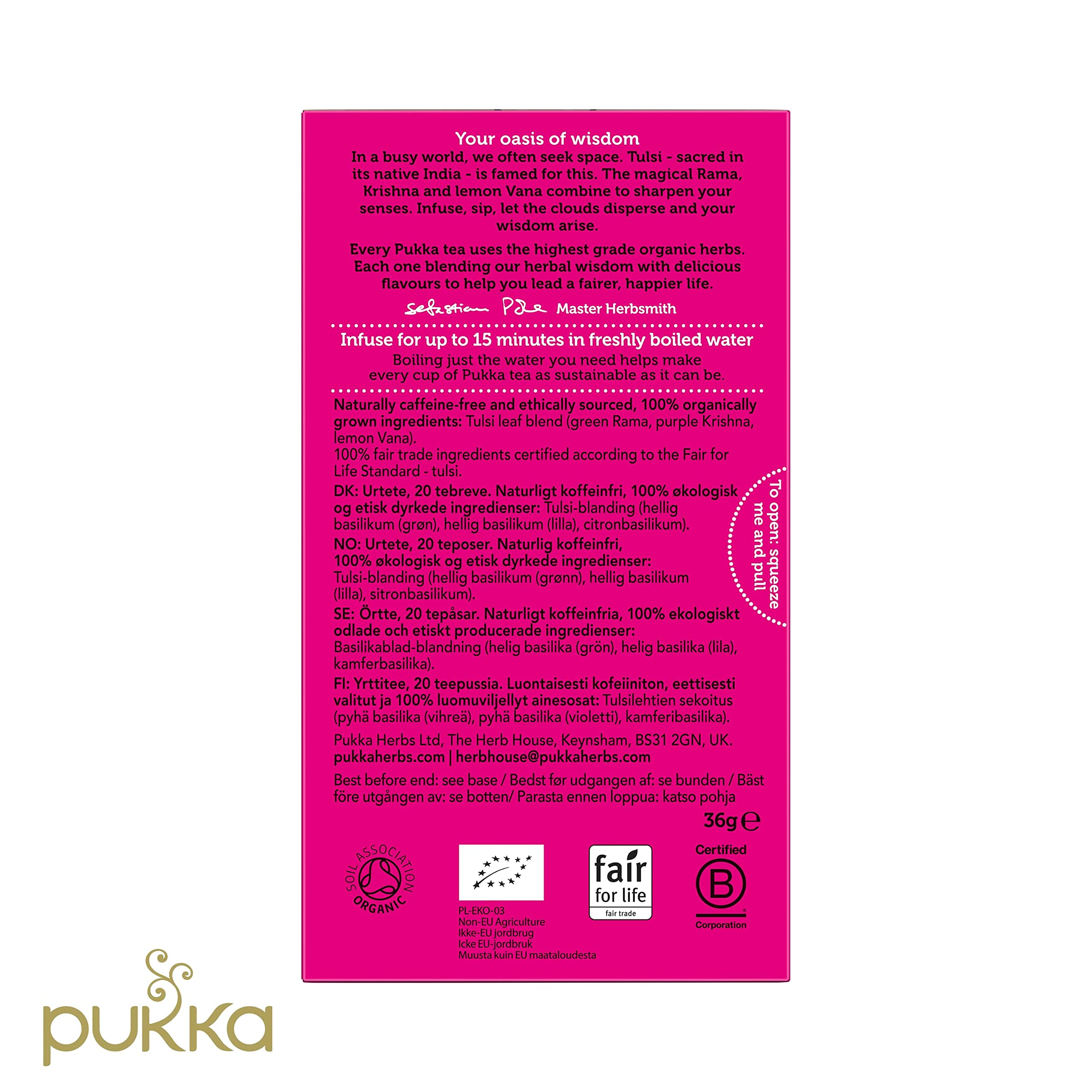 Pukka Herbs Tulsi Clarity Organic Herbal Tea - Mental Clarity, Caffeine-Free | 80 Count 6