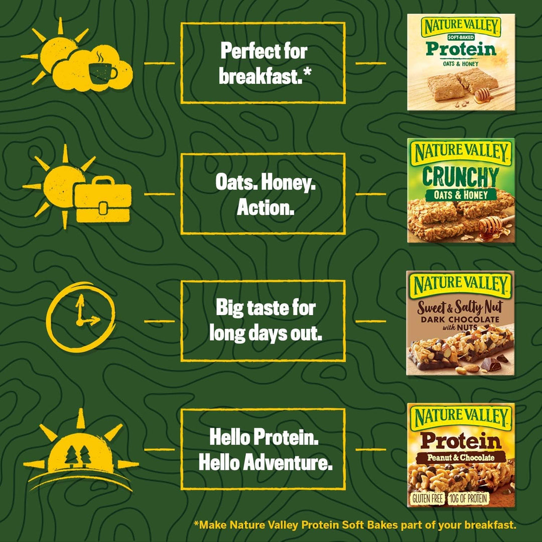 Nature Valley Crunchy Canadian Maple Syrup Cereal Bars 42g (Pack of 18)