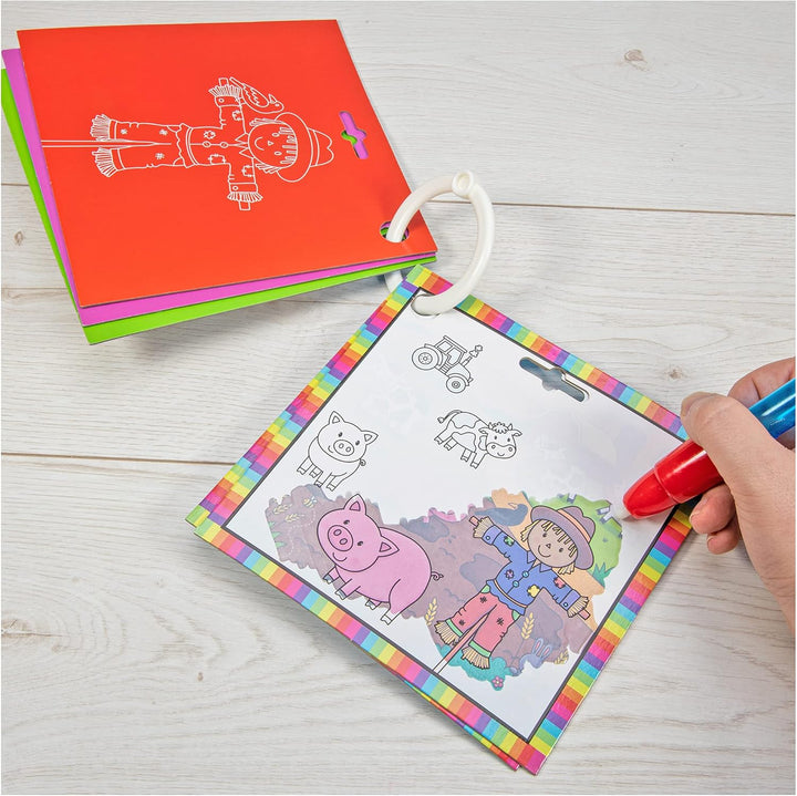 Galt Toys First Water Magic - Baby Farm Animals Reusable Water Colouring Book for Toddlers 18M+