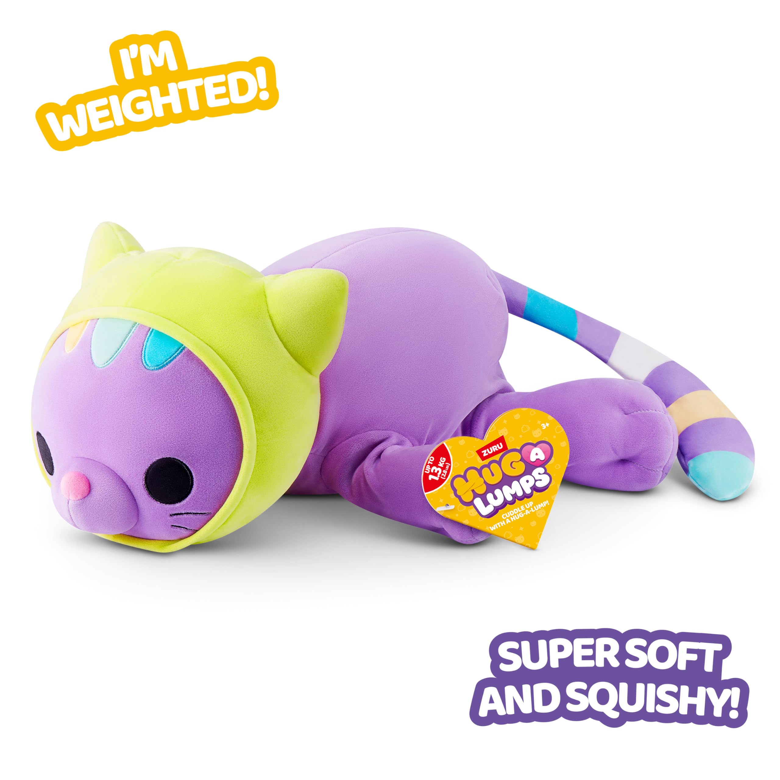 Hug-A-Lumps Charli Kitty Collection Medium Weighted Plush - 1.5kg Comfort | Super-Soft Polyester 3