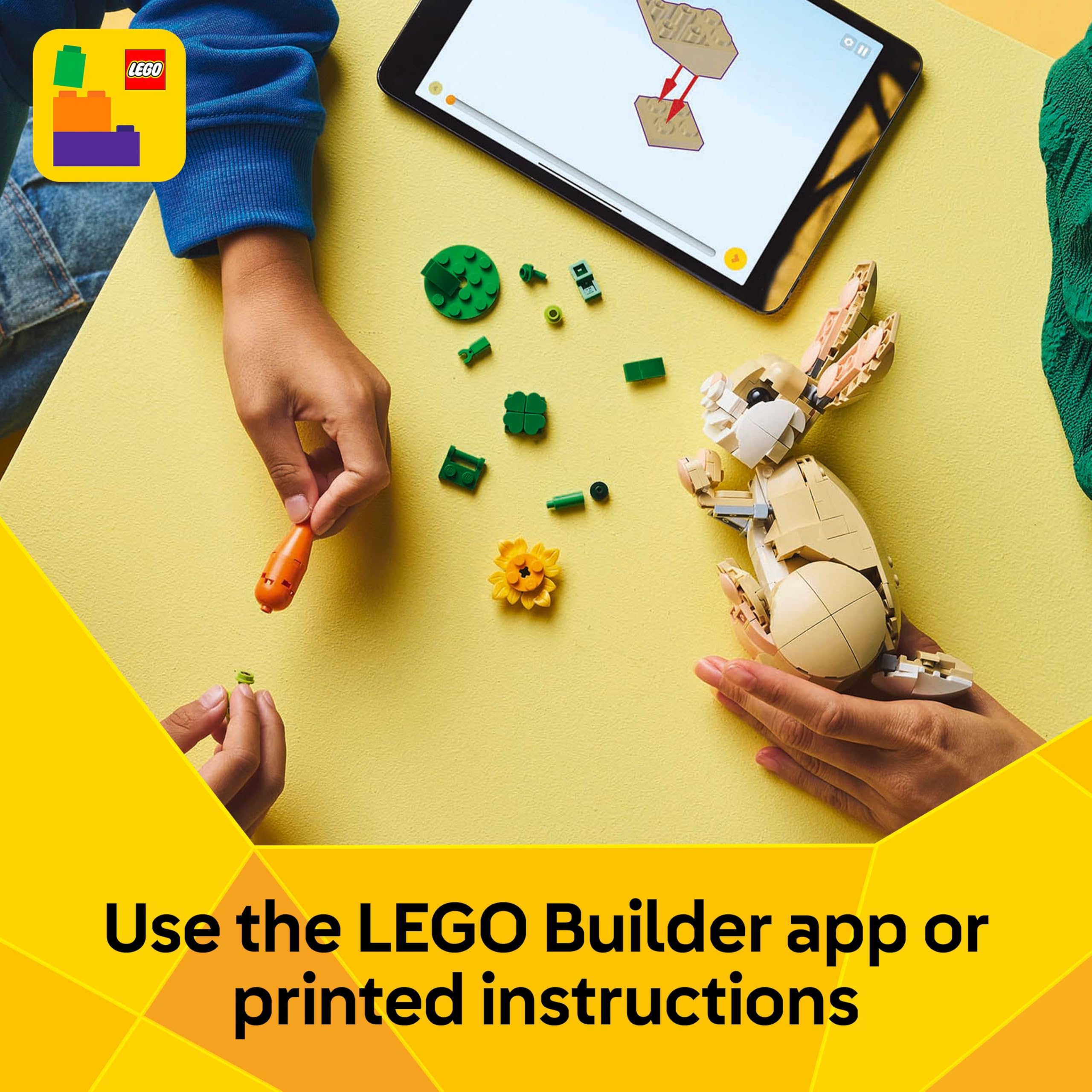 LEGO Creator 3in1 Cute Bunny Toy - Buildable Animal Playset for Ages 8+ 6
