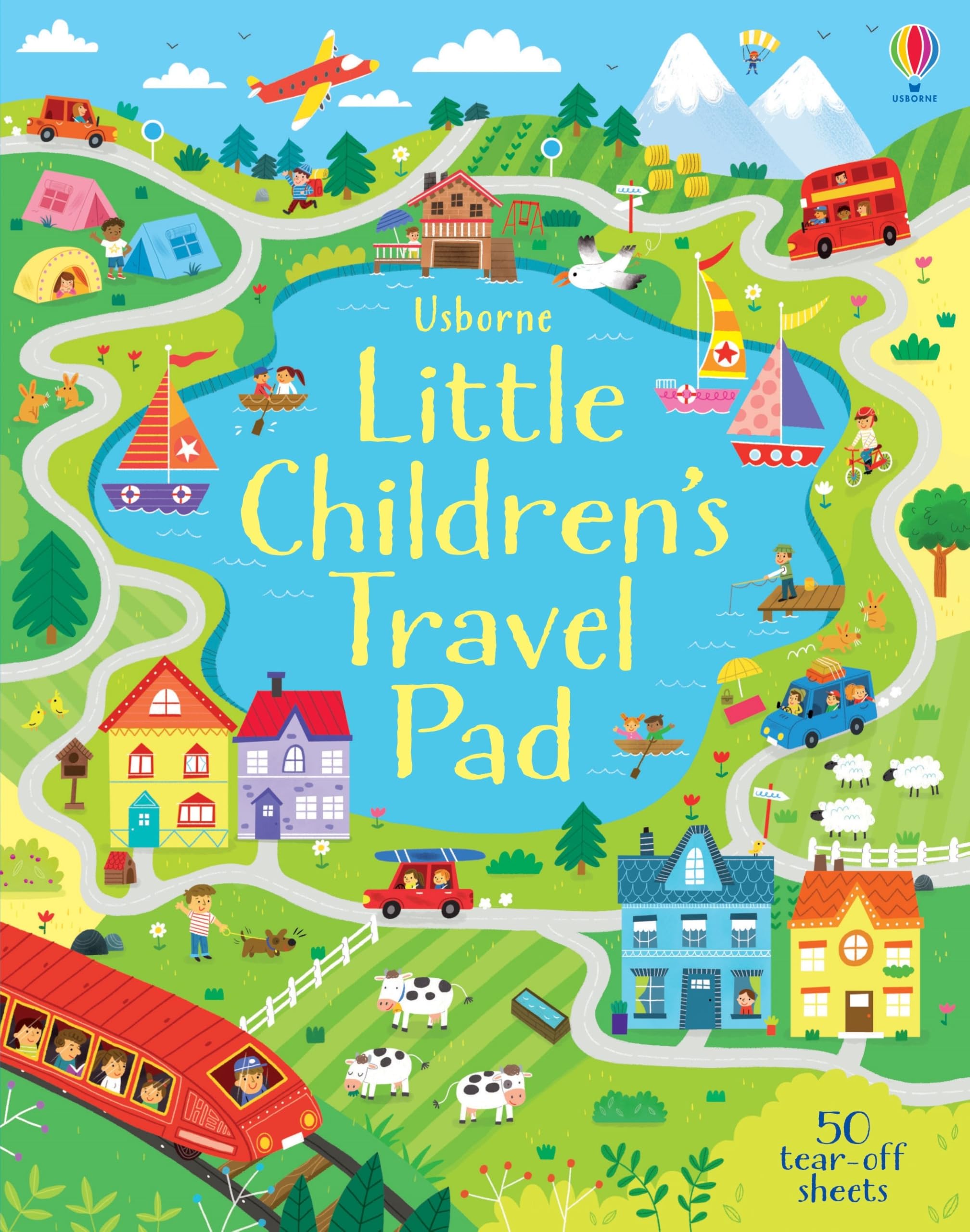 Usborne Little Children's Travel Pad - Activity Book for Ages 5-8 | 100 Pages
