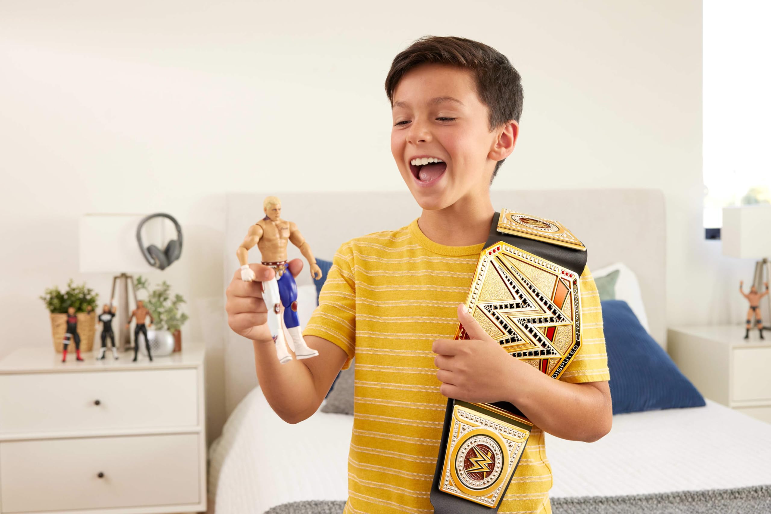 Mattel WWE Championship Title - Authentic Role-Play Belt for Kids 6+ 8