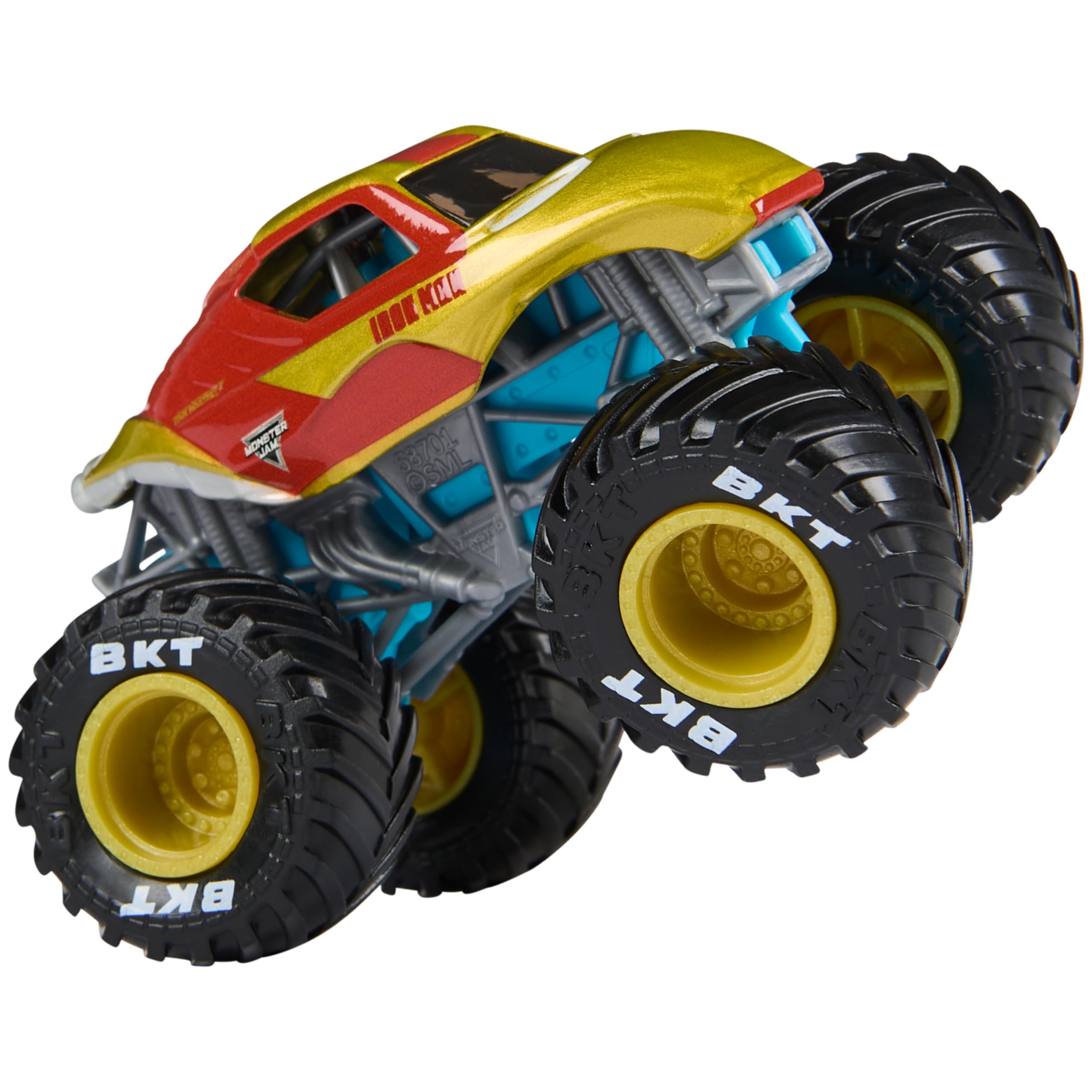 Monster Jam Marvel Iron Man Vs. War Machine Die-Cast Monster Truck Playset | 1:64 Scale 5