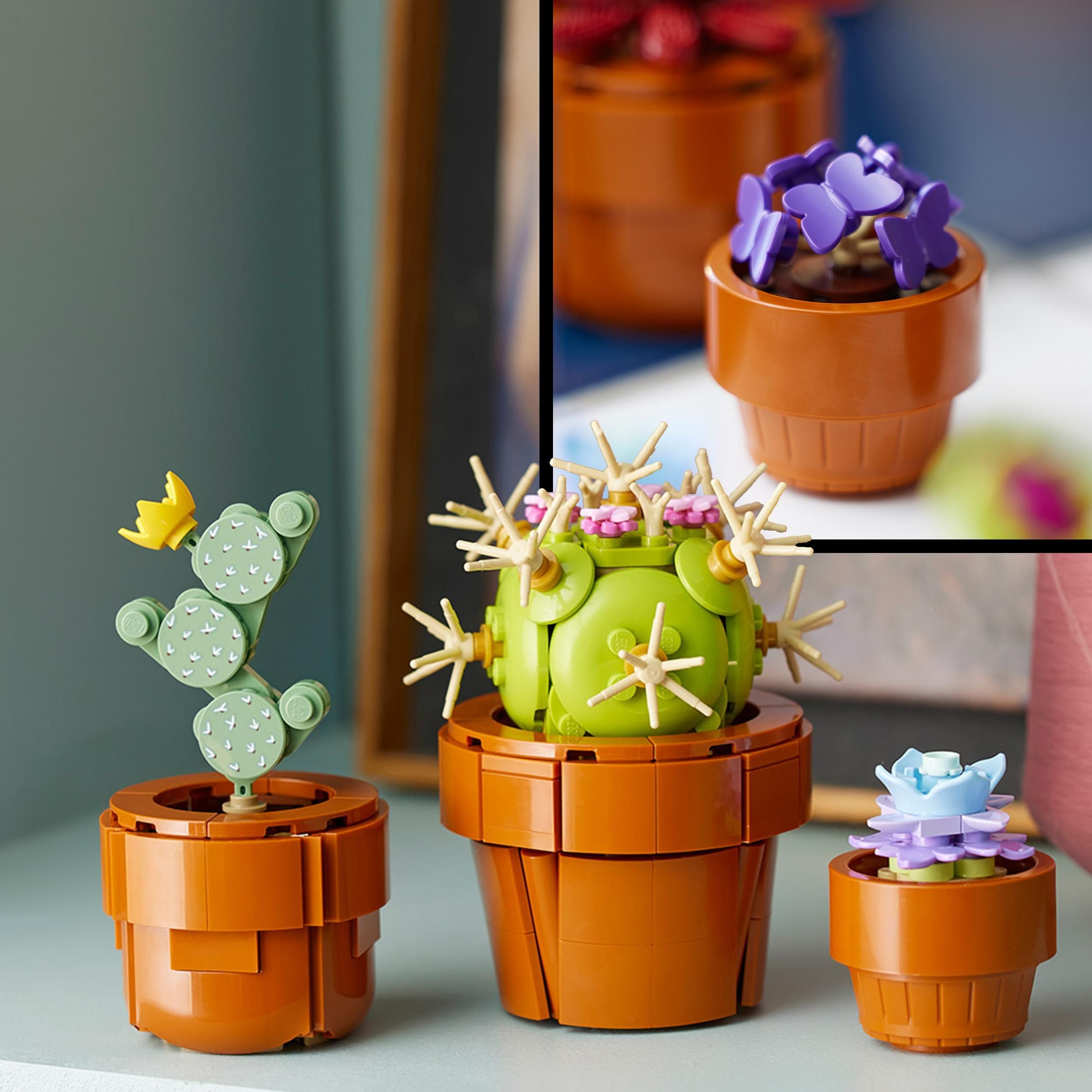 LEGO Botanicals Tiny Plants Set 10329 - 9 Artificial Potted Plants for Adults | Botanical Collection 5