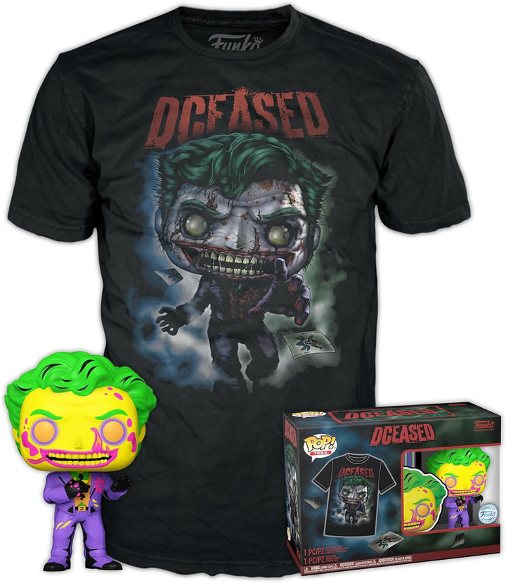 Funko POP! & Tee: DC - Joker CC - Small - (S) - T-Shirt - Clothes With Collectab