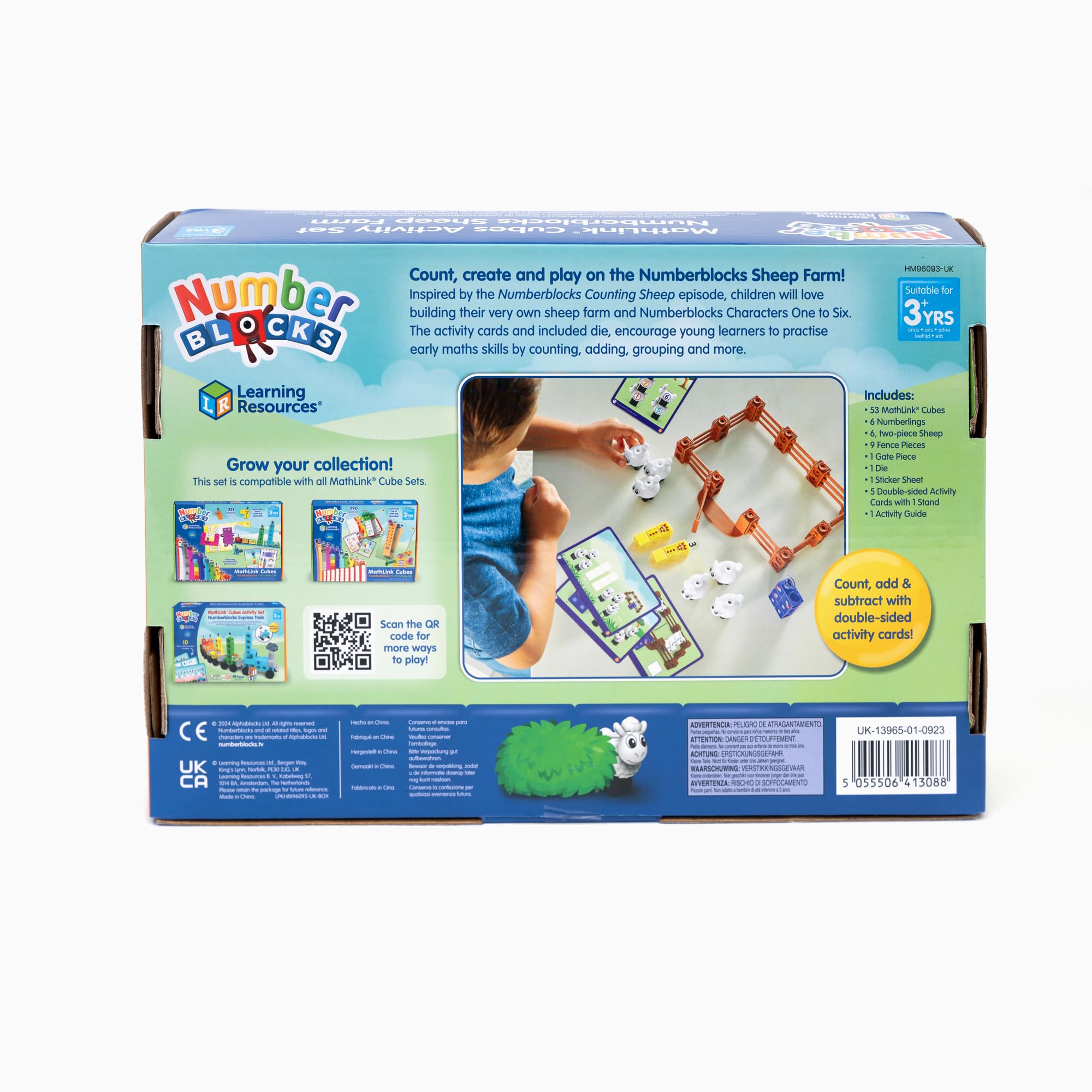 Learning Resources MathLink Cubes Numberblocks Sheep Farm Set for Ages 3+ | 53 Pieces 8