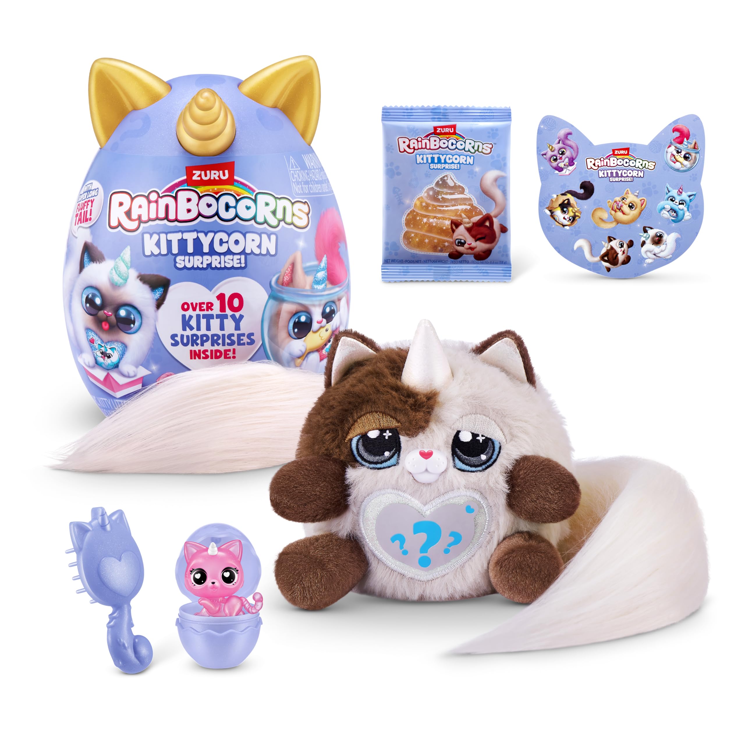 Rainbocorns Kittycorn Surprise Series 3 Himalayan (Nia) - Plush Toy with 10+ Surprises, Ages 3+
